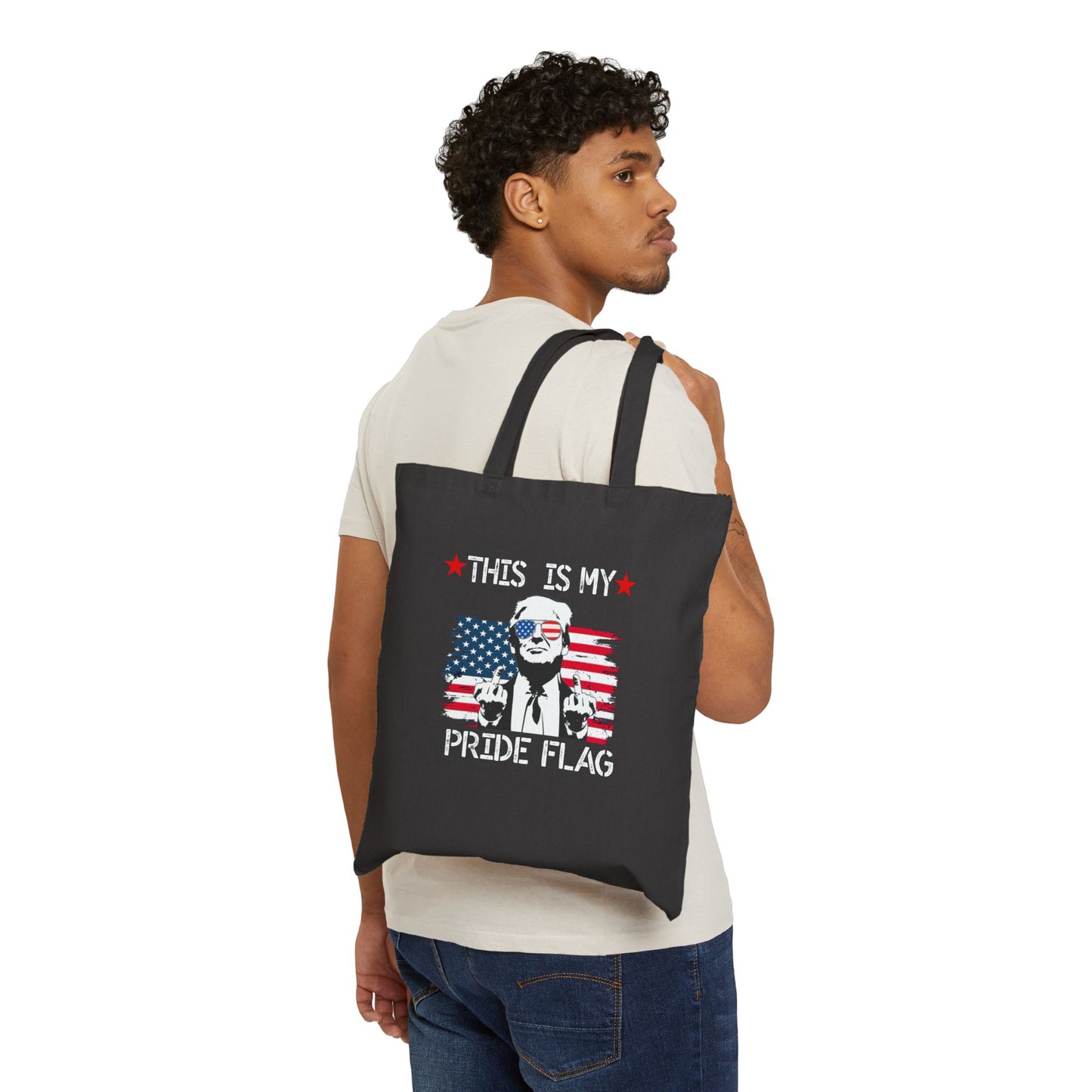 Trump This Is My Pride Flag Inspired Tote Bag