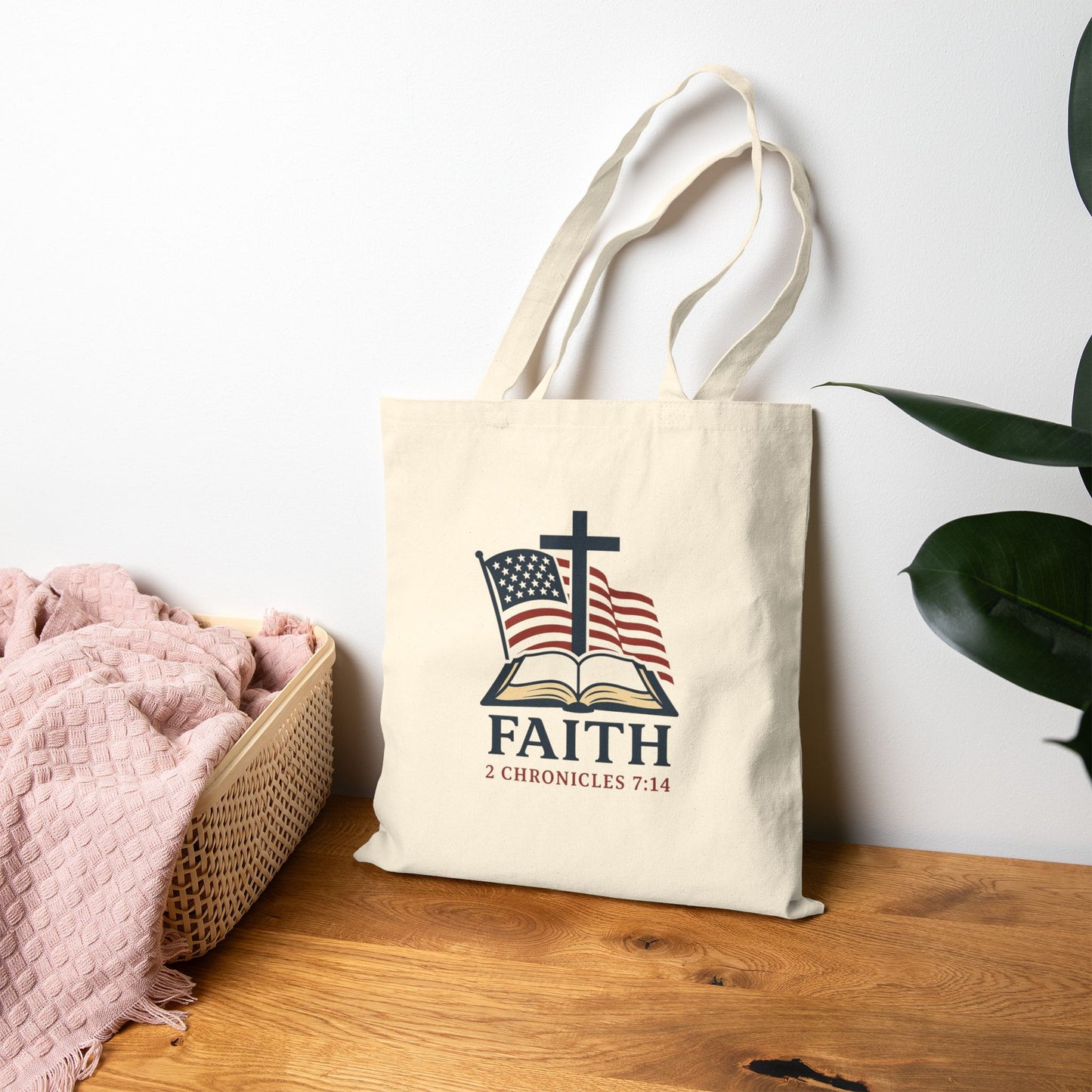 Faith Canvas Tote Bag