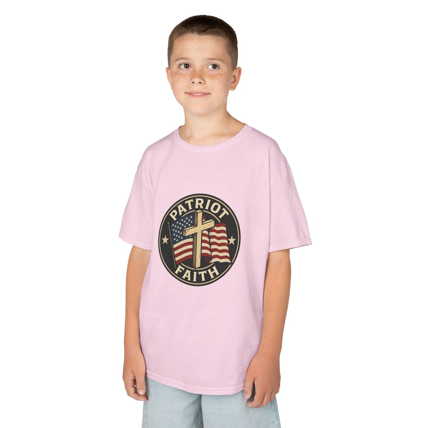 Patriotic Kids Tee - Faith & Freedom Everyday Wear