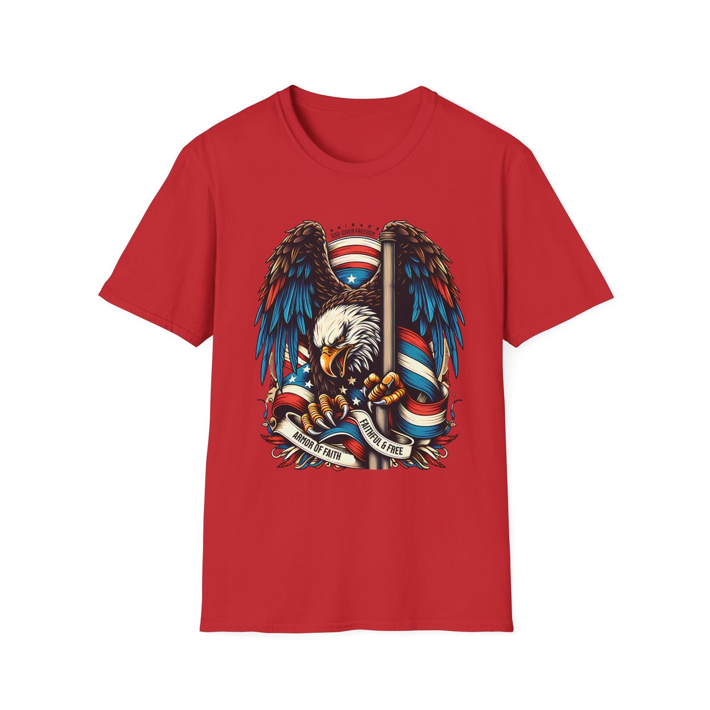 Patriotic Eagle Graphic Unisex T-Shirt