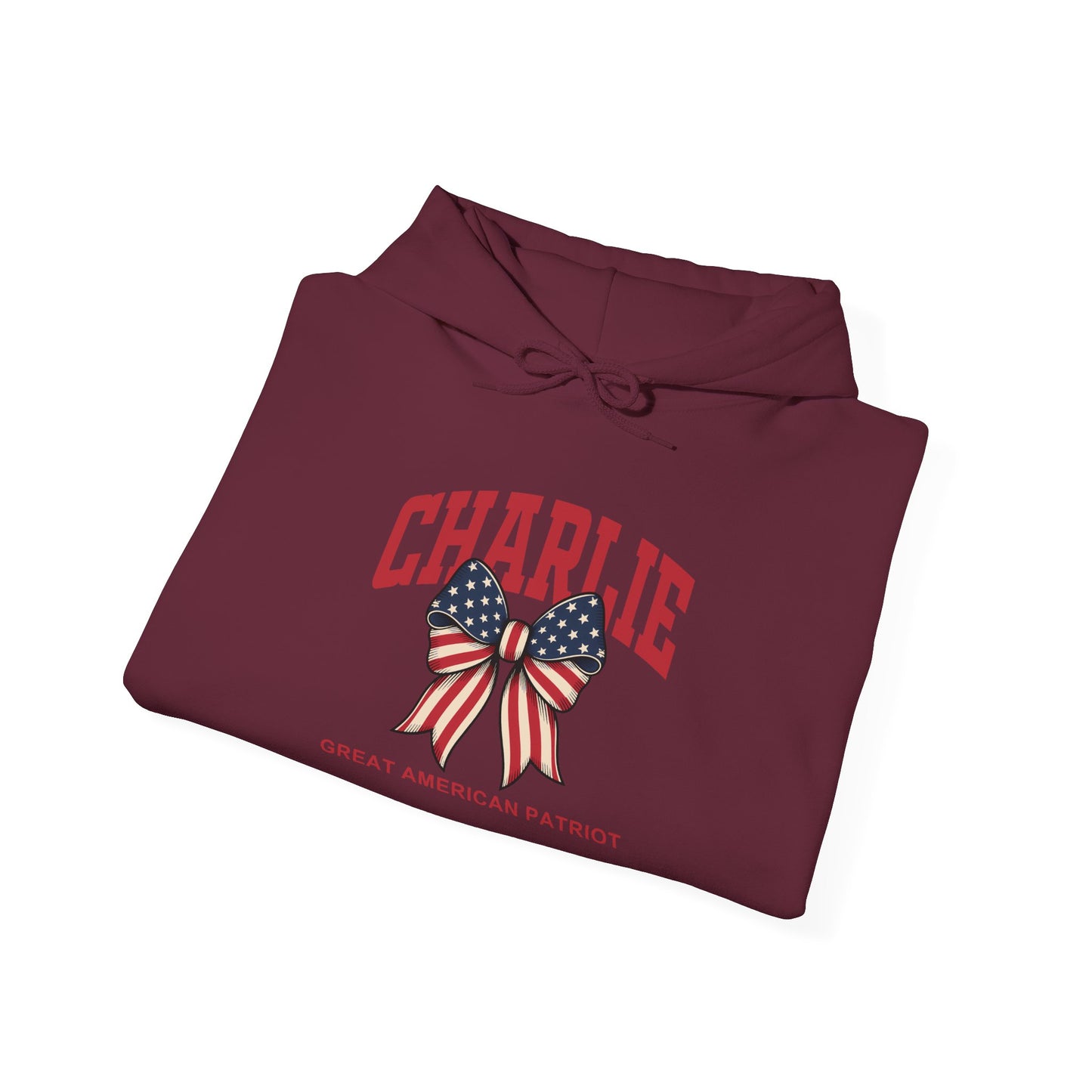 Charlie Kirk Great American Patriot Themed Unisex Hoodie