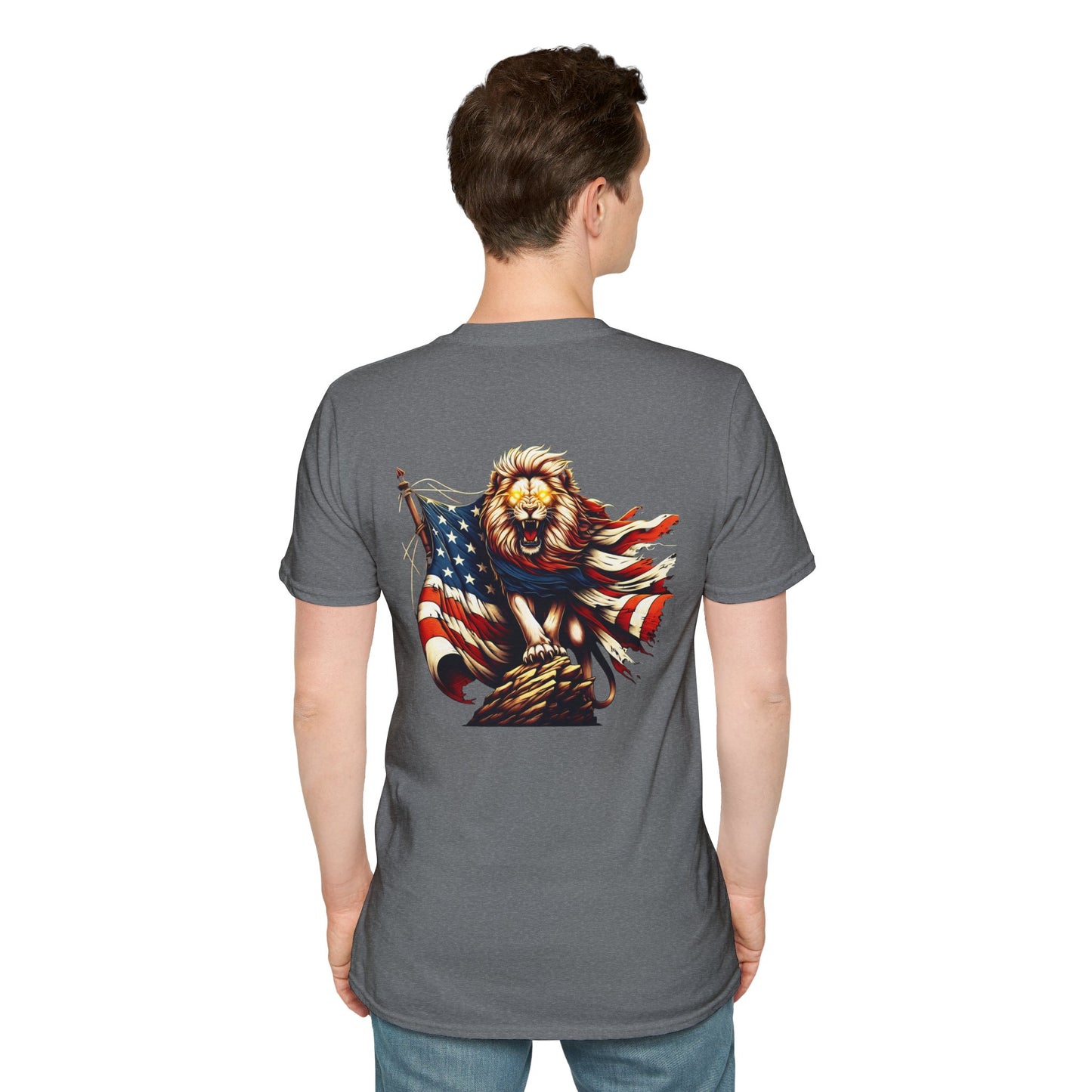 Lion of Judah USA Flag Unisex T-Shirt