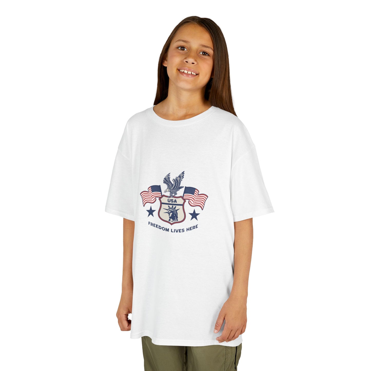 Freedom Lives Here Kids Tee for Boys and Girls