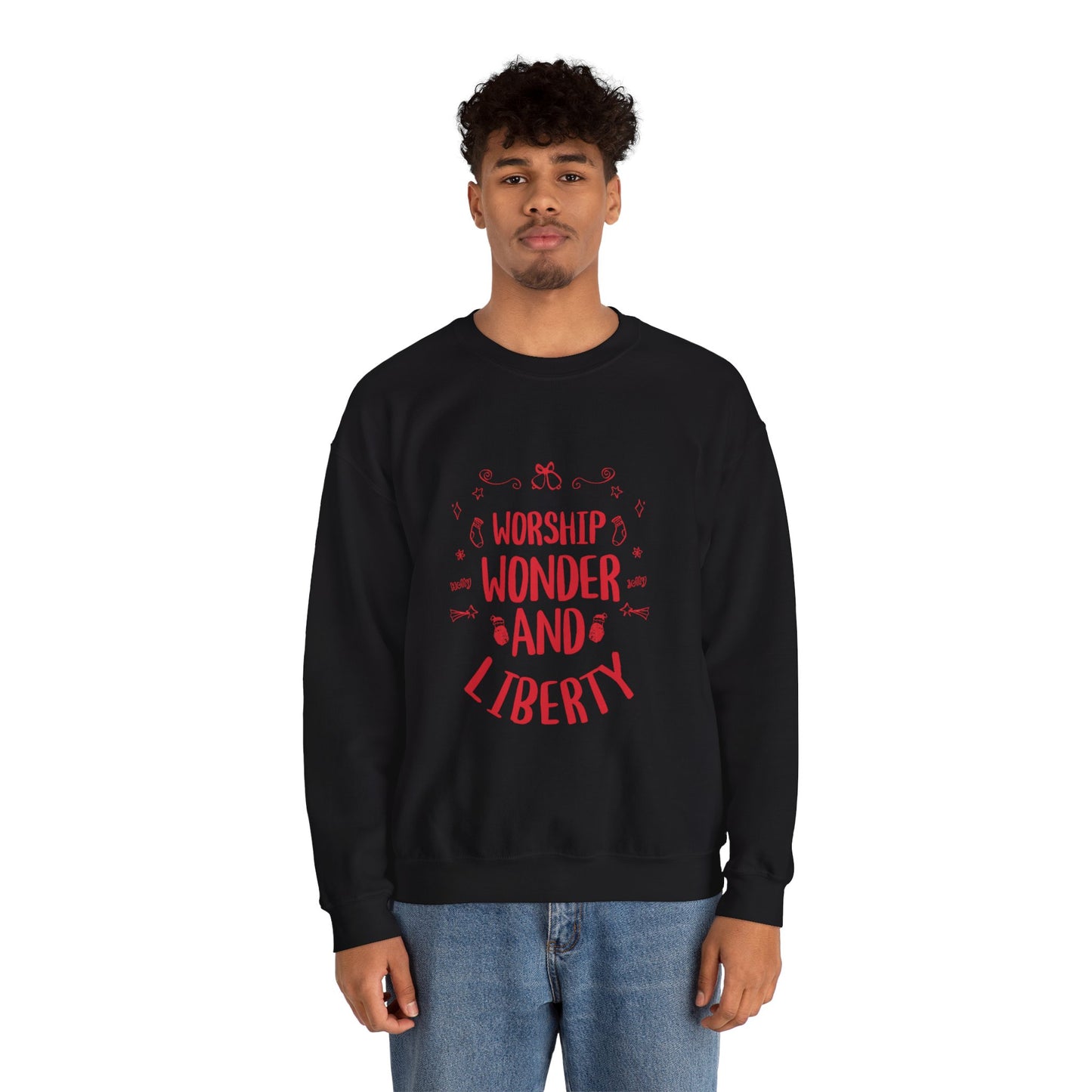 Worship Wonder Liberty Crewneck Unisex Sweatshirt