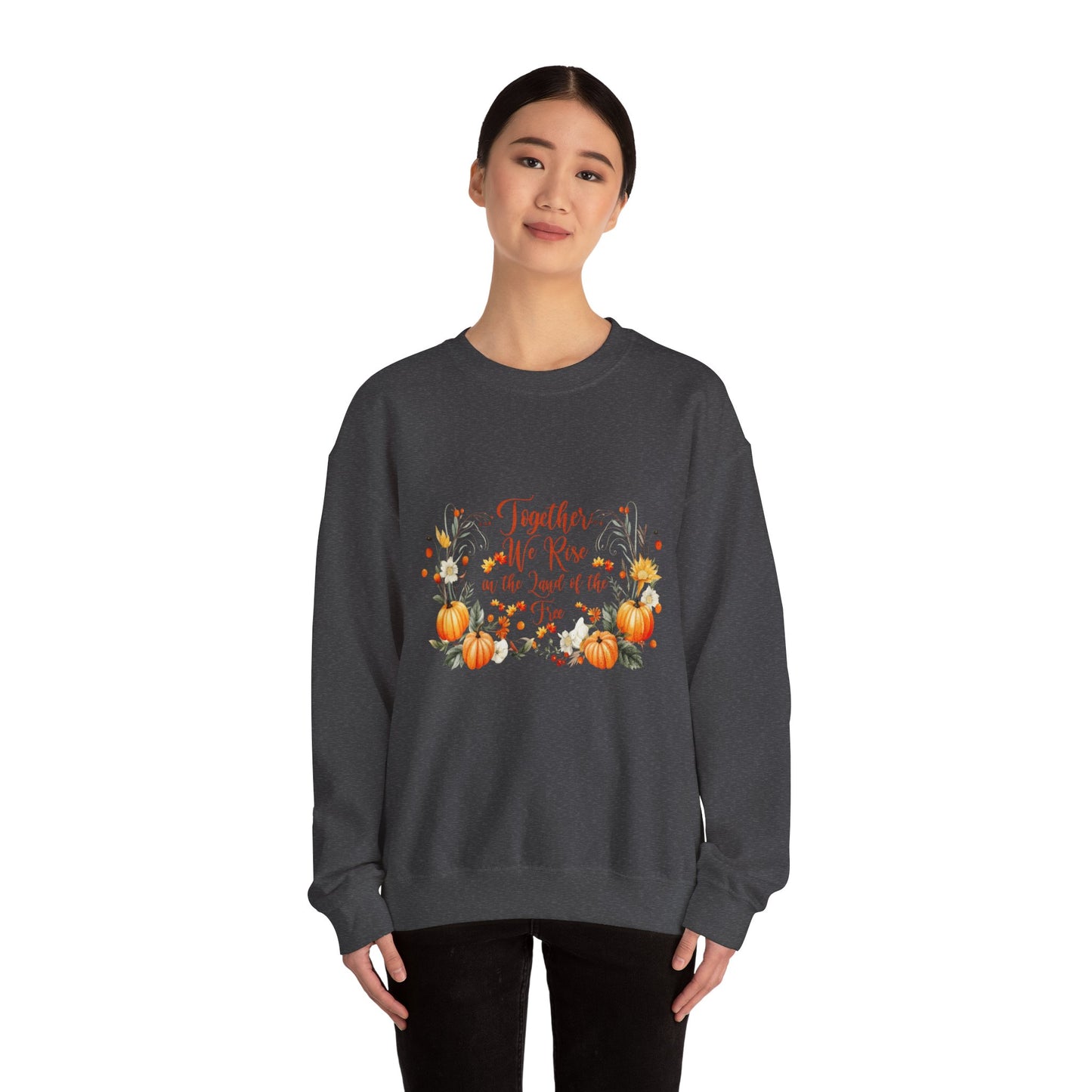 Fall Themed Unisex Sweatshirt - Together We Rise