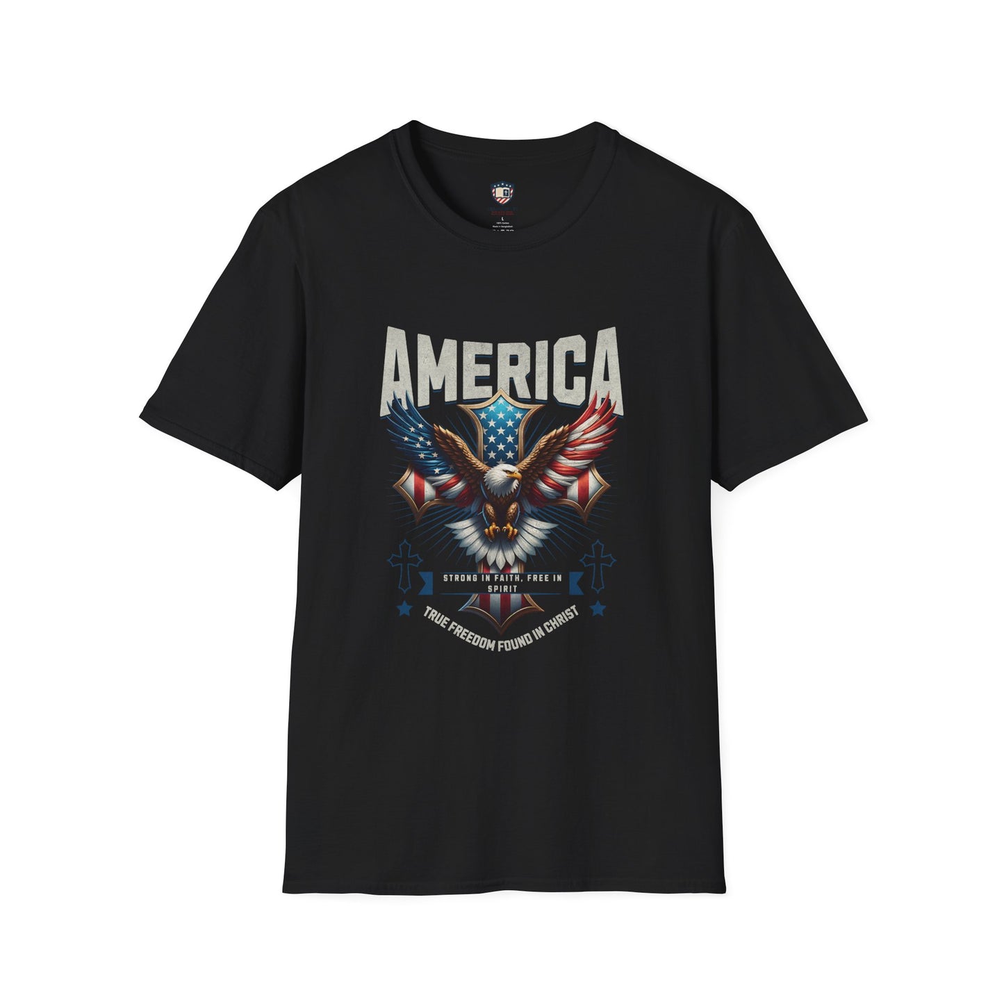 America Strong in Faith, Free in Spirit Unisex T-shirt