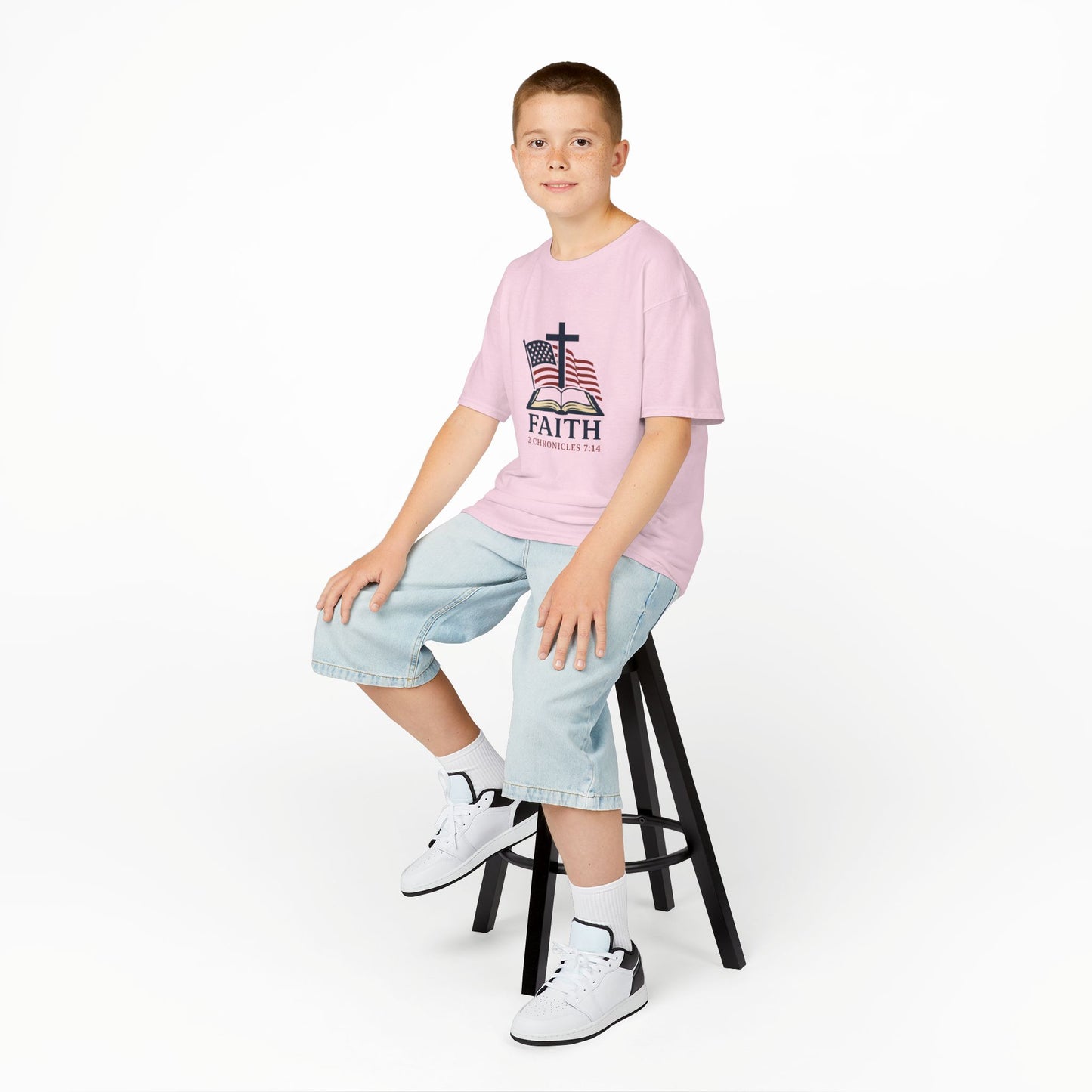 Faith & Freedom 2 Chronicles 7:14 Inspired Christian Kids Shirt