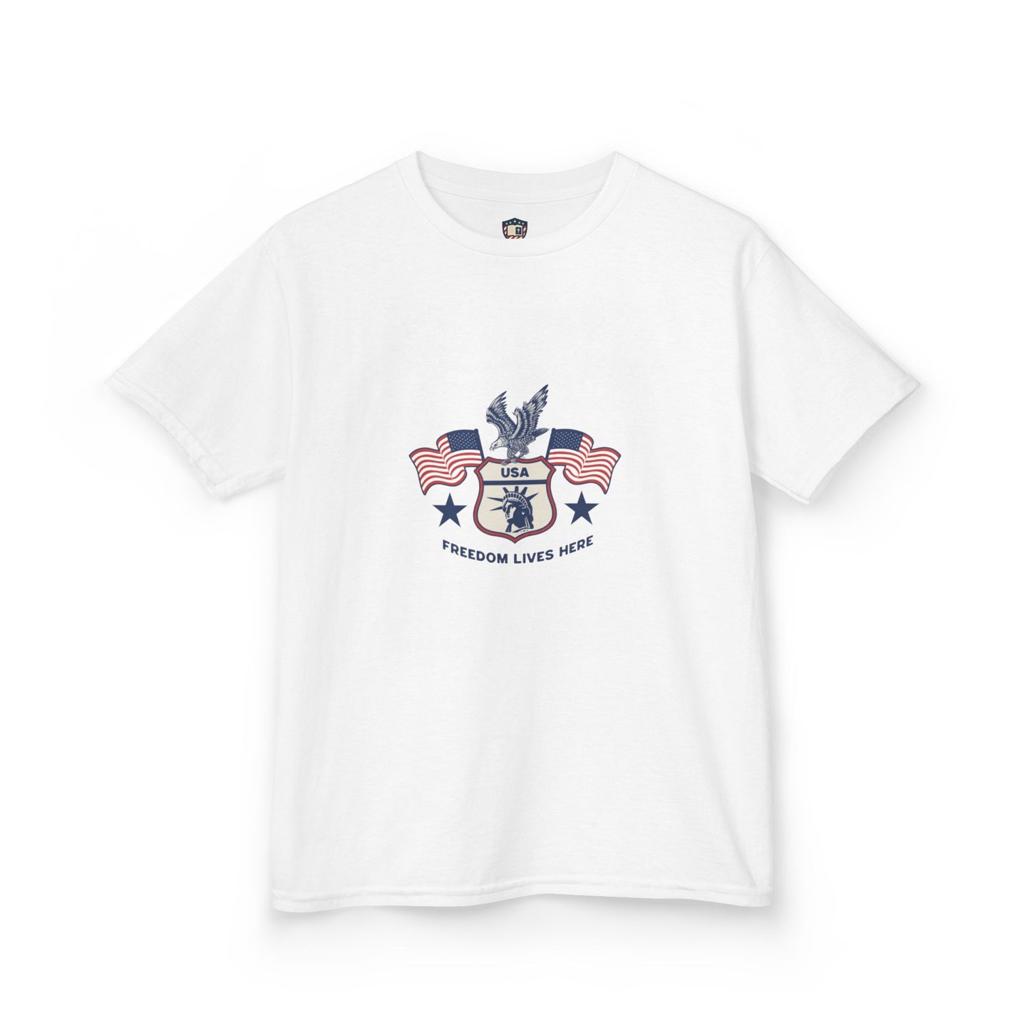 Freedom Lives Here Kids Tee for Boys and Girls