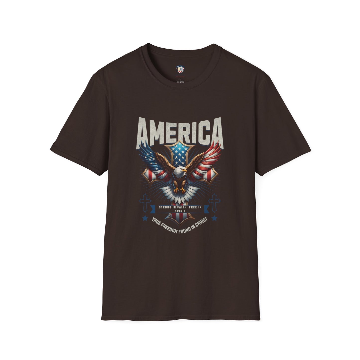 America Strong in Faith, Free in Spirit Unisex T-shirt