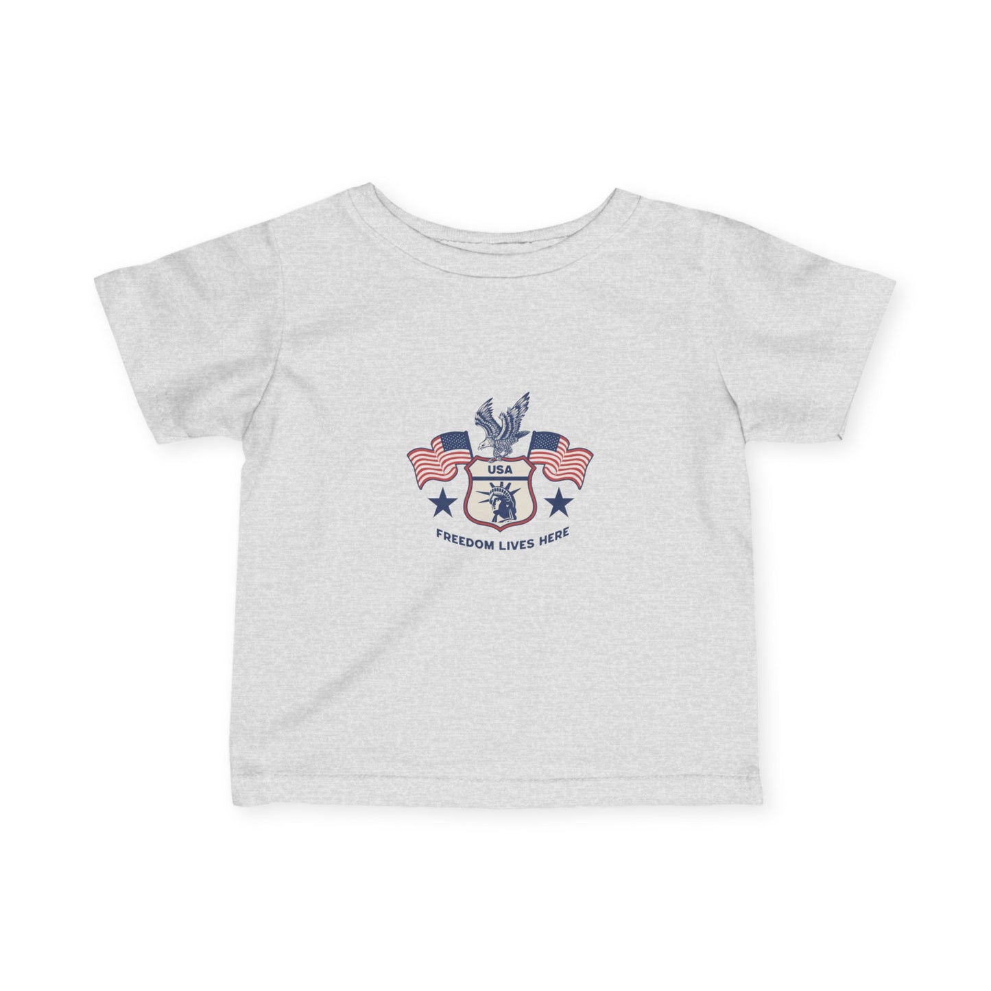 Patriotic Baby Tee, USA Graphic Toddler Shirt