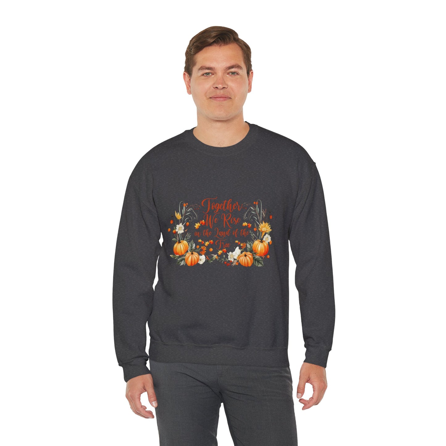 Fall Themed Unisex Sweatshirt - Together We Rise