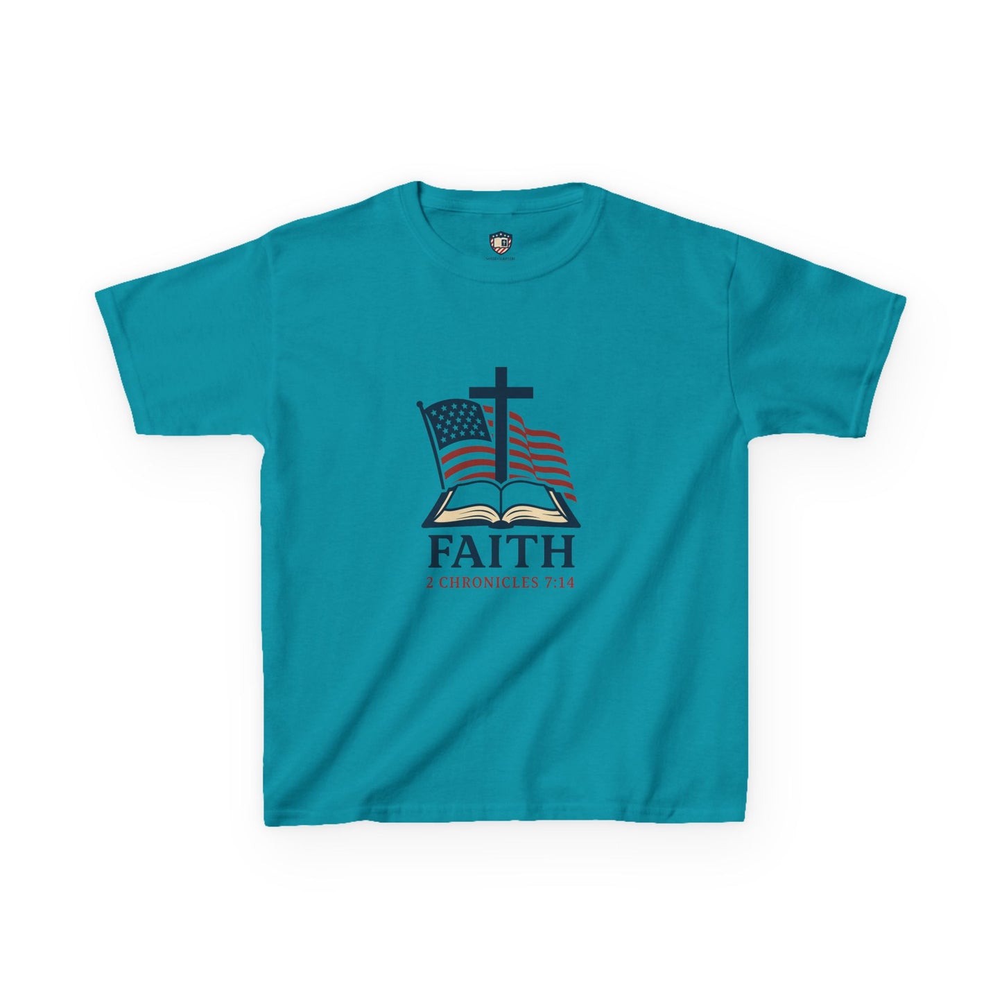 Faith & Freedom 2 Chronicles 7:14 Inspired Christian Kids Shirt