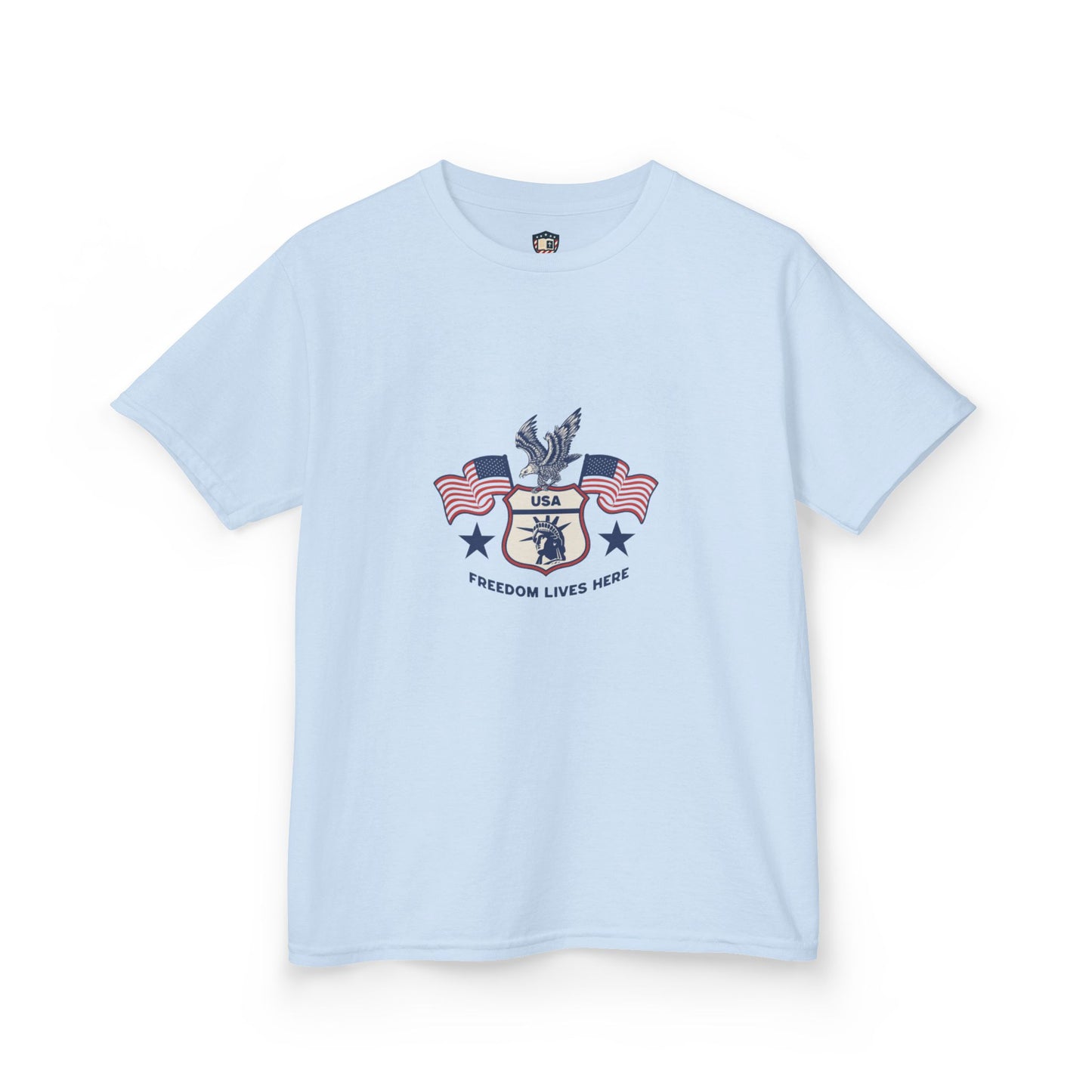 Freedom Lives Here Kids Tee for Boys and Girls