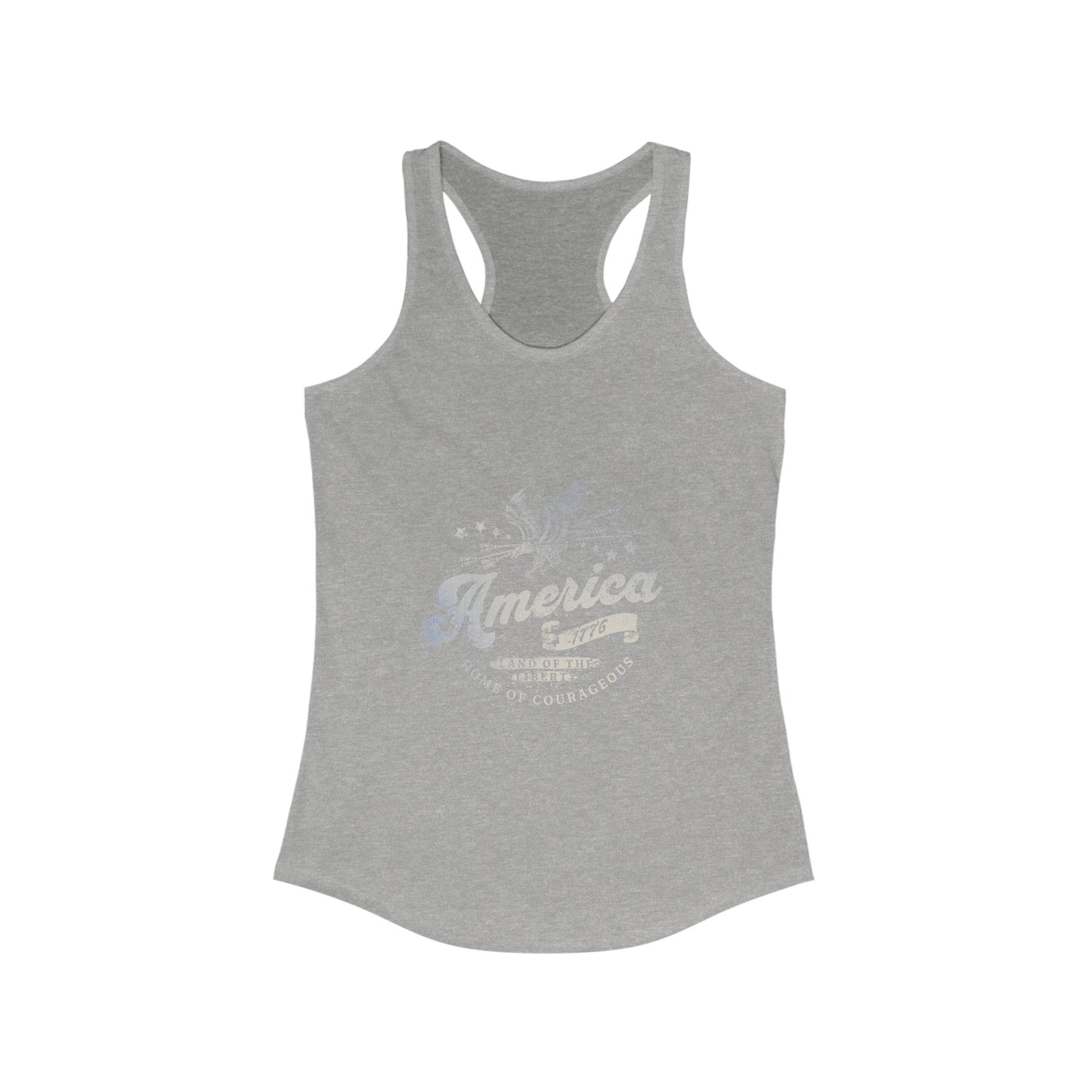 Patriotic America 1776 Women's Racerback Tank Top