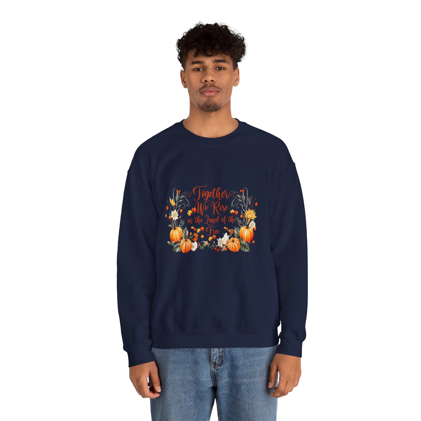 Fall Themed Unisex Sweatshirt - Together We Rise