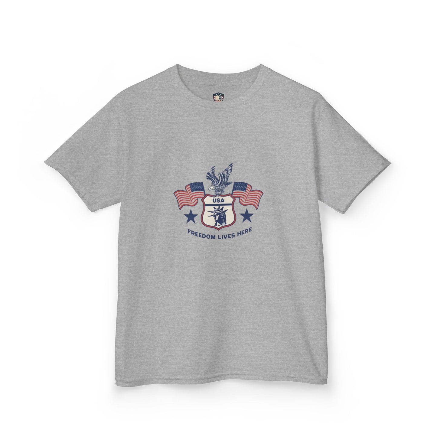 Freedom Lives Here Kids Tee for Boys and Girls