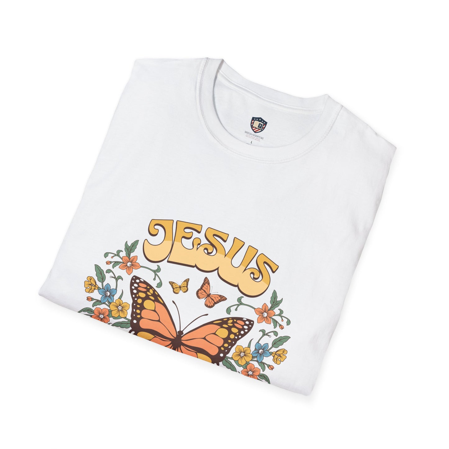 Jesus Butterfly Unisex Soft style T-Shirt