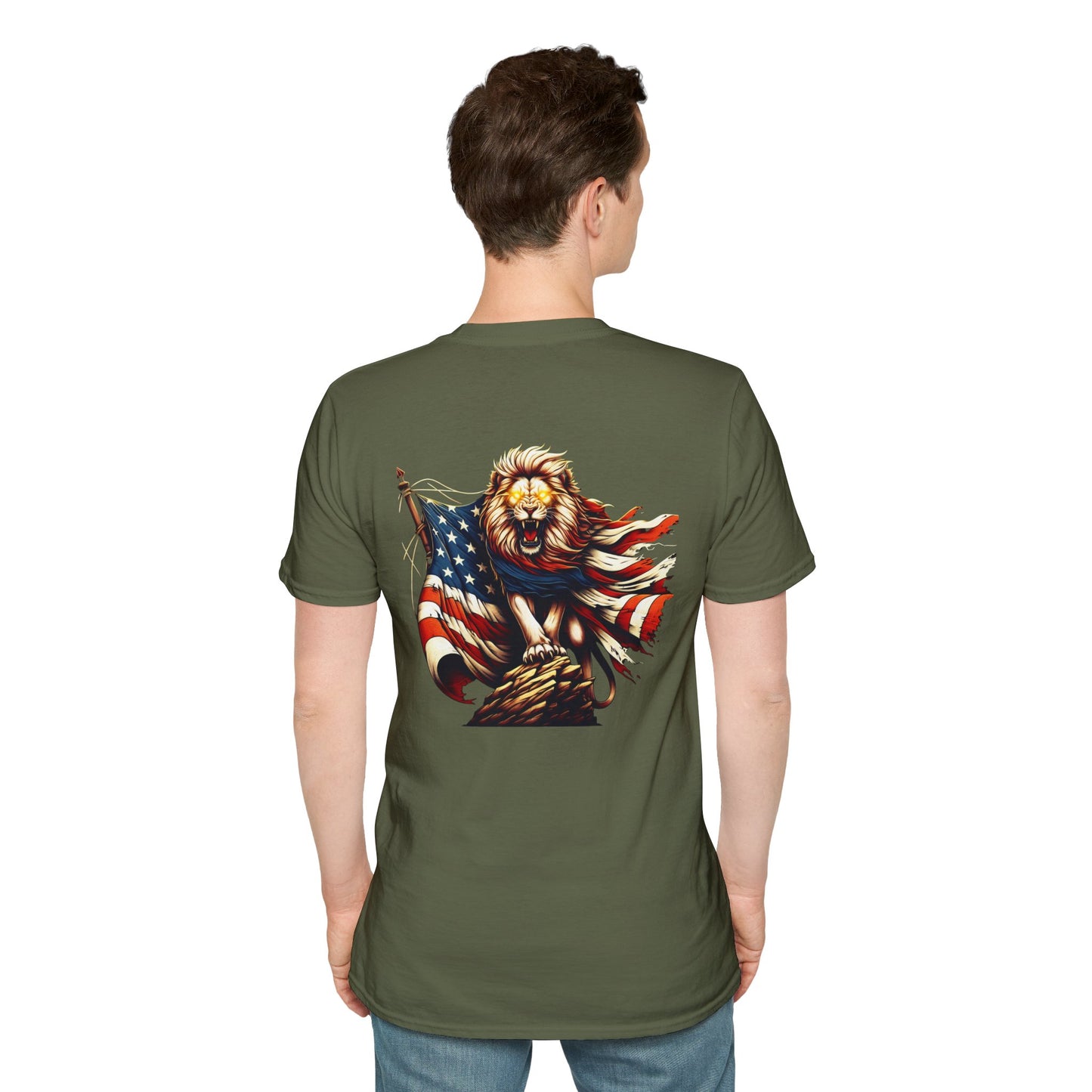 Lion of Judah USA Flag Unisex T-Shirt