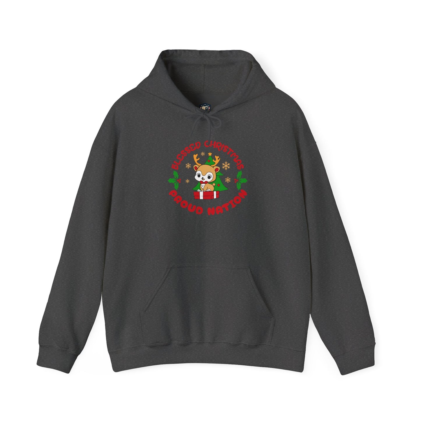 Blessed Christmas Proud Nation Design Unisex Hoodie