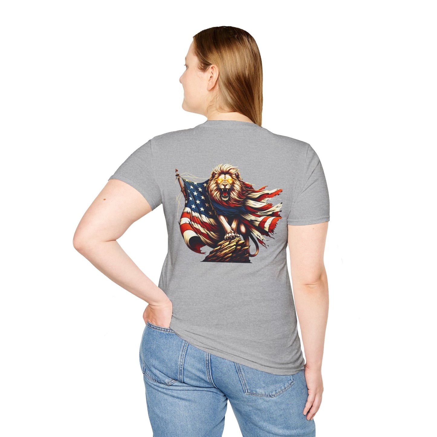 Lion of Judah USA Flag Unisex T-Shirt