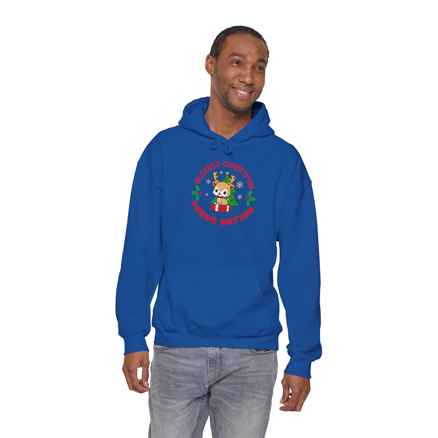 Blessed Christmas Proud Nation Design Unisex Hoodie