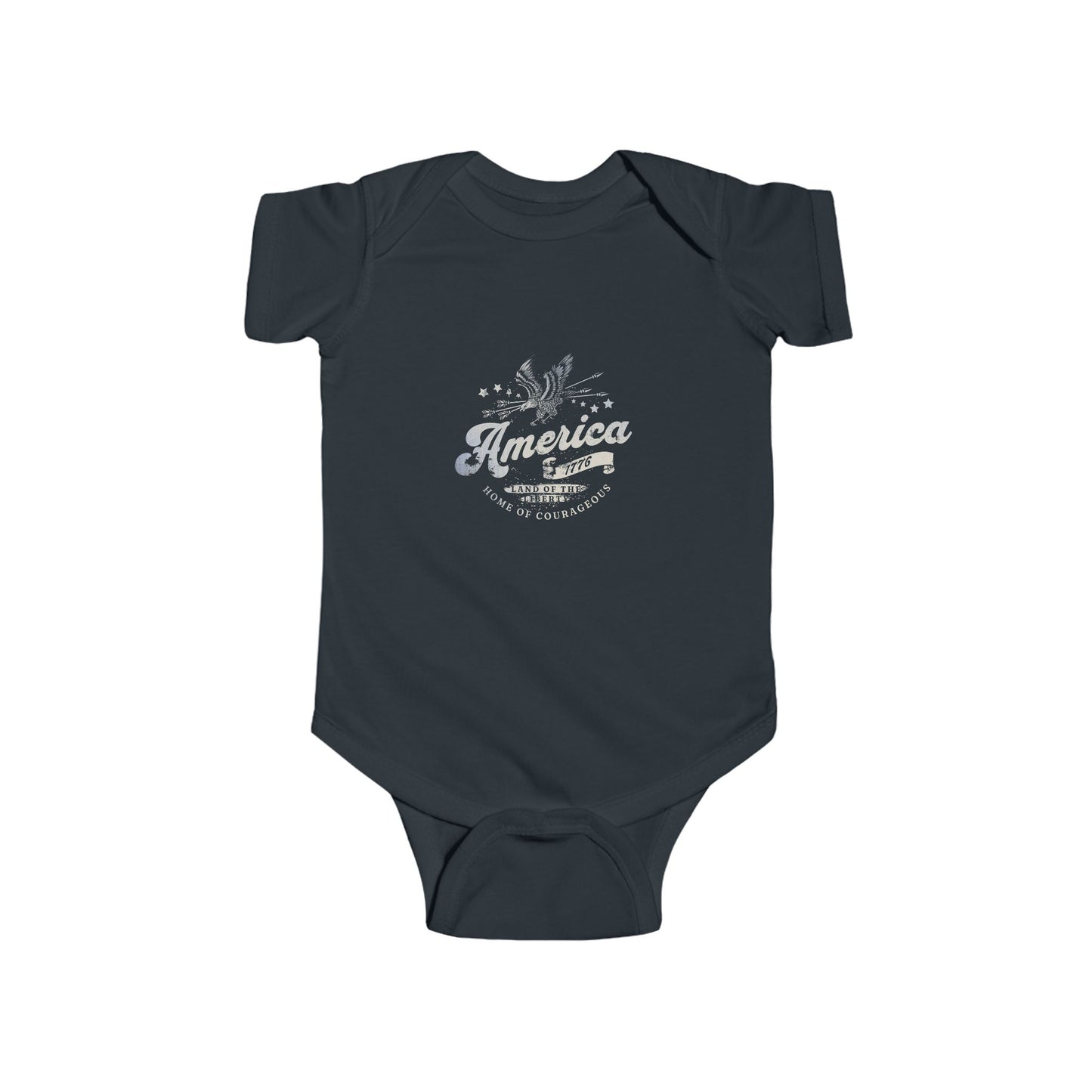 America 1776 Baby Bodysuit, Infant Summer Outfit