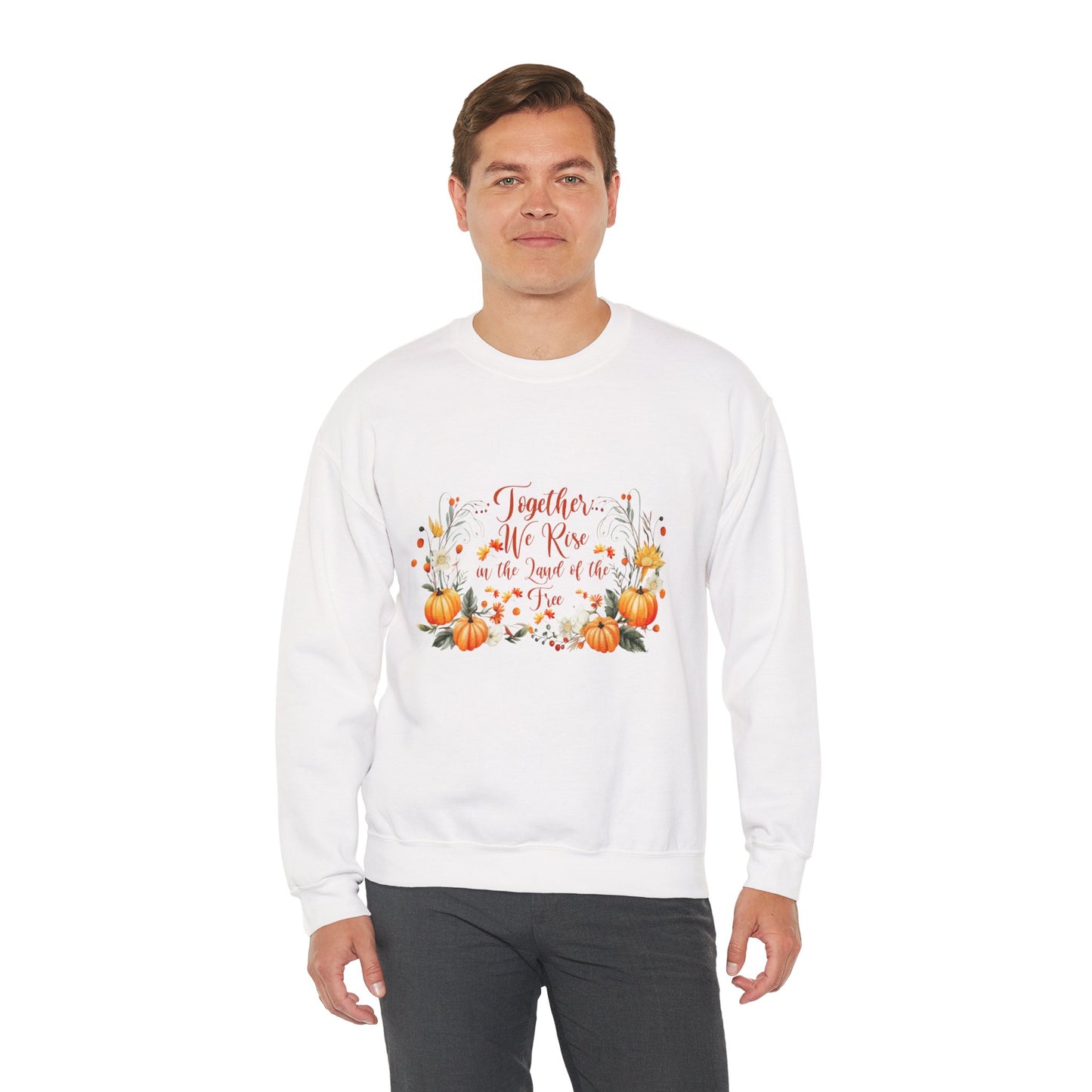 Fall Themed Unisex Sweatshirt - Together We Rise