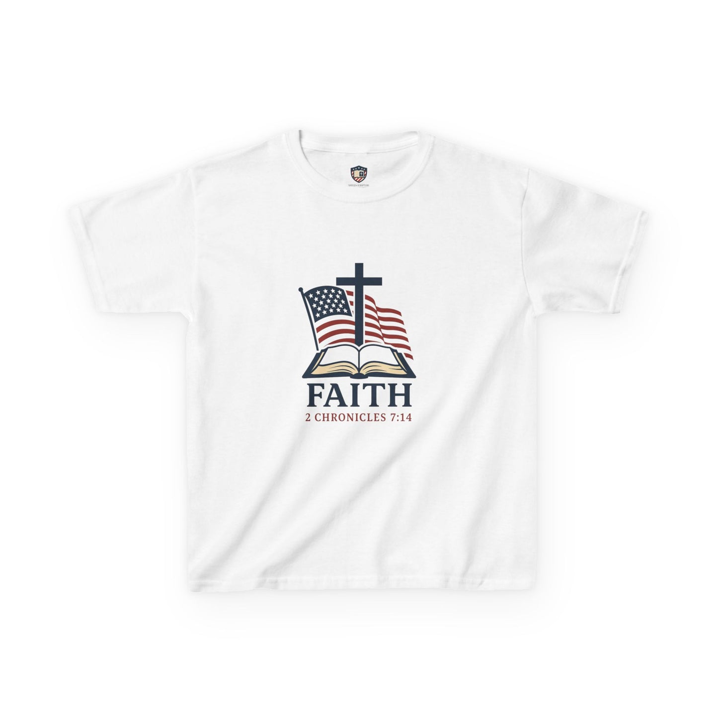 Faith & Freedom 2 Chronicles 7:14 Inspired Christian Kids Shirt