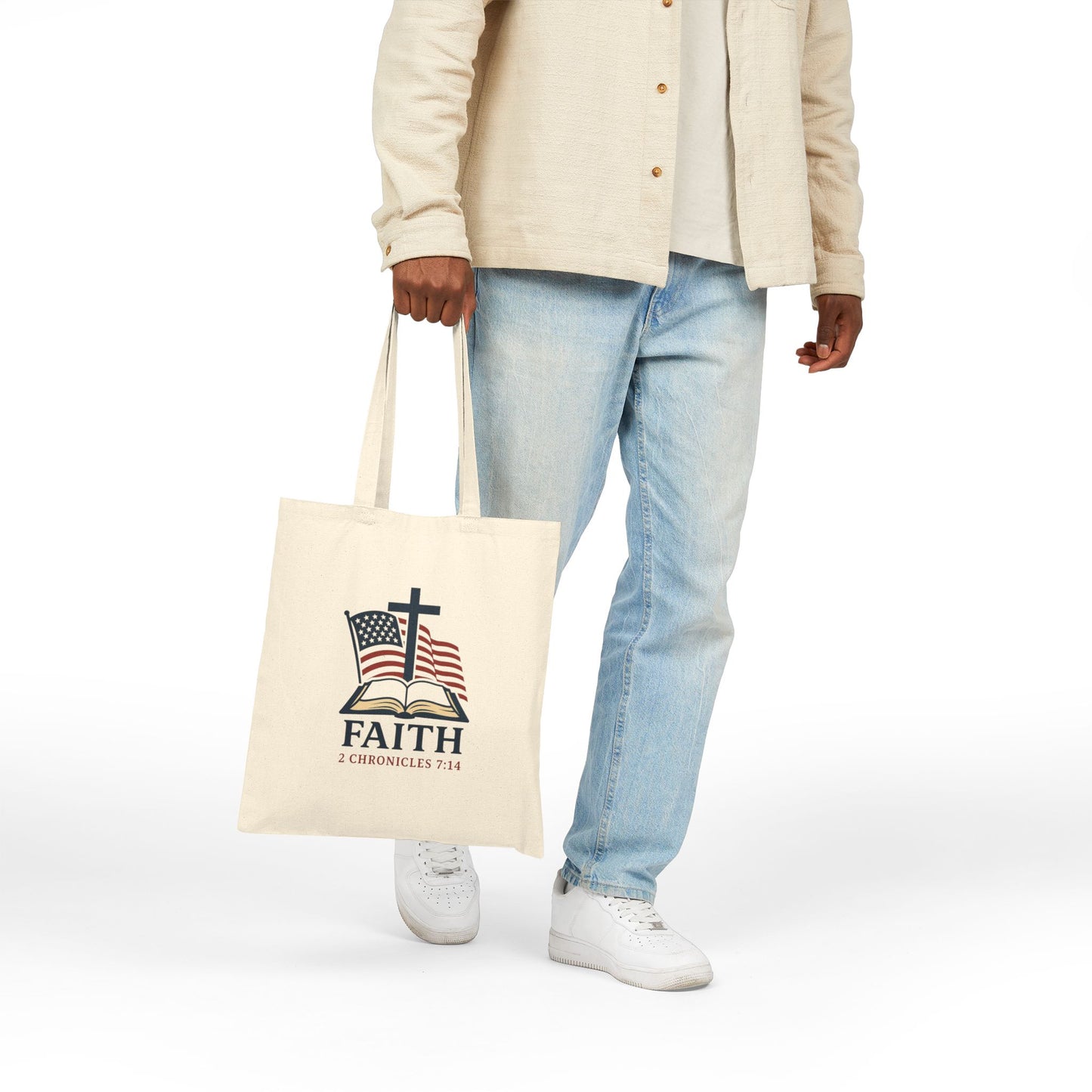 Faith Canvas Tote Bag