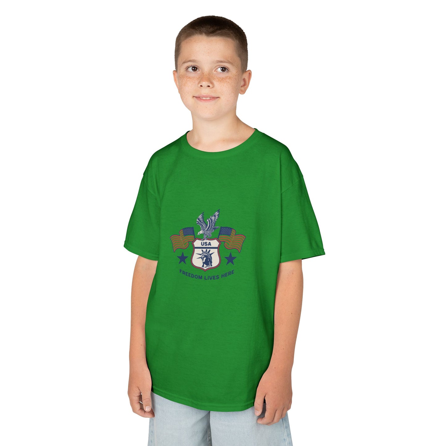 Freedom Lives Here Kids Tee for Boys and Girls