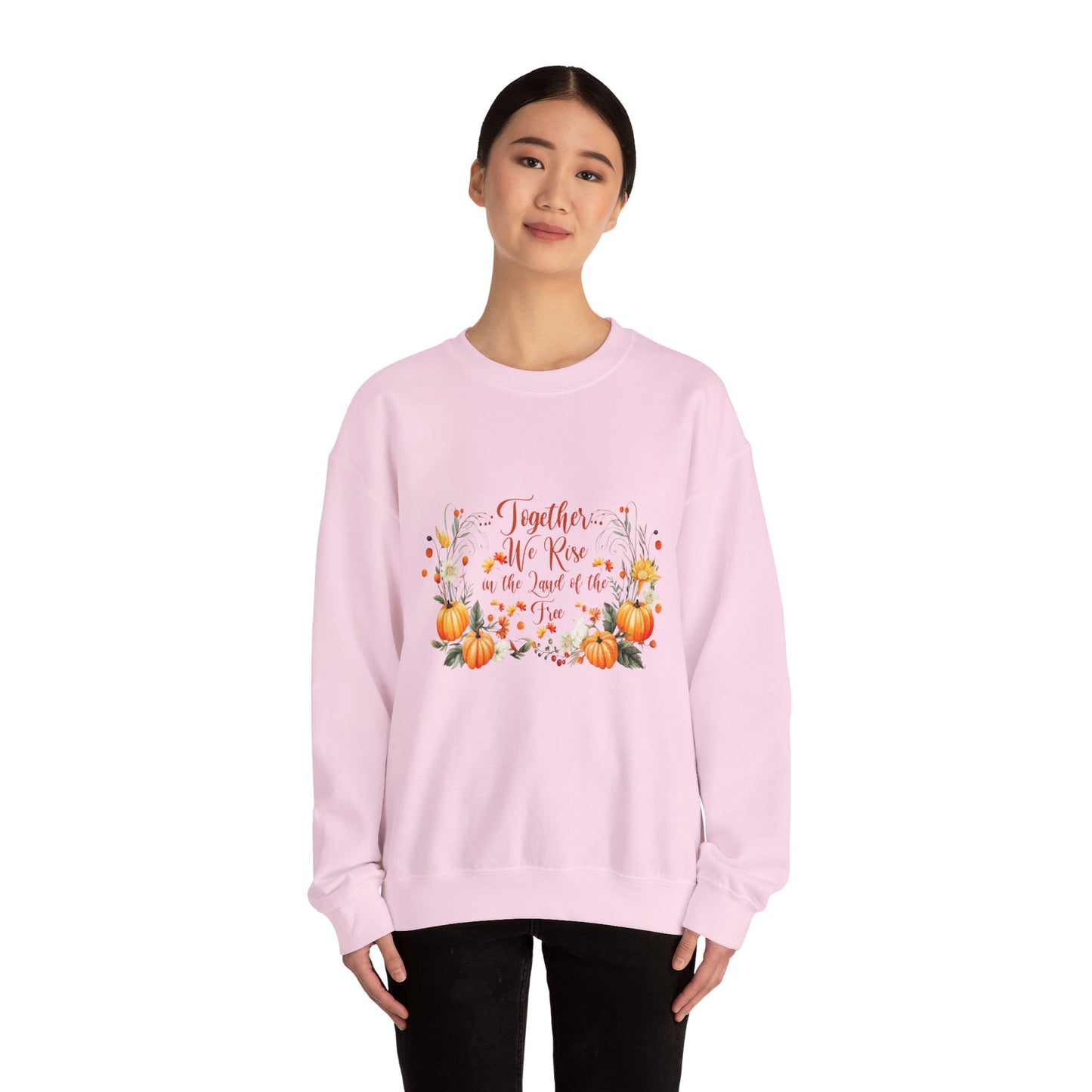 Fall Themed Unisex Sweatshirt - Together We Rise