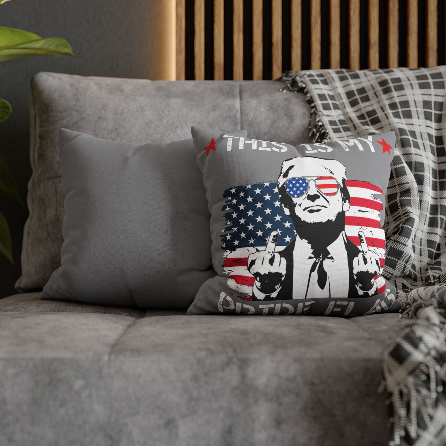 Trump Pillowcase USA Flag Design