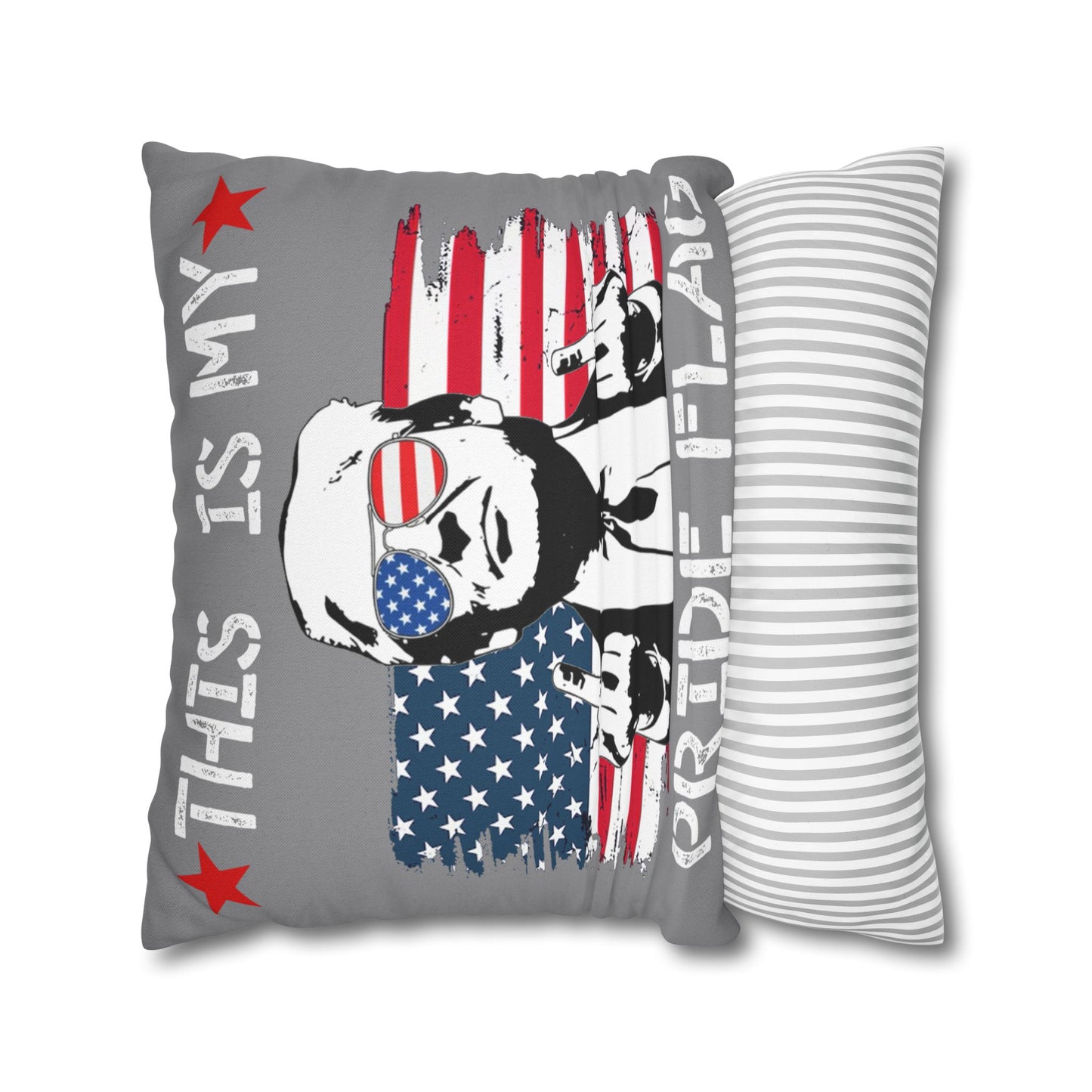 Trump Pillowcase USA Flag Design