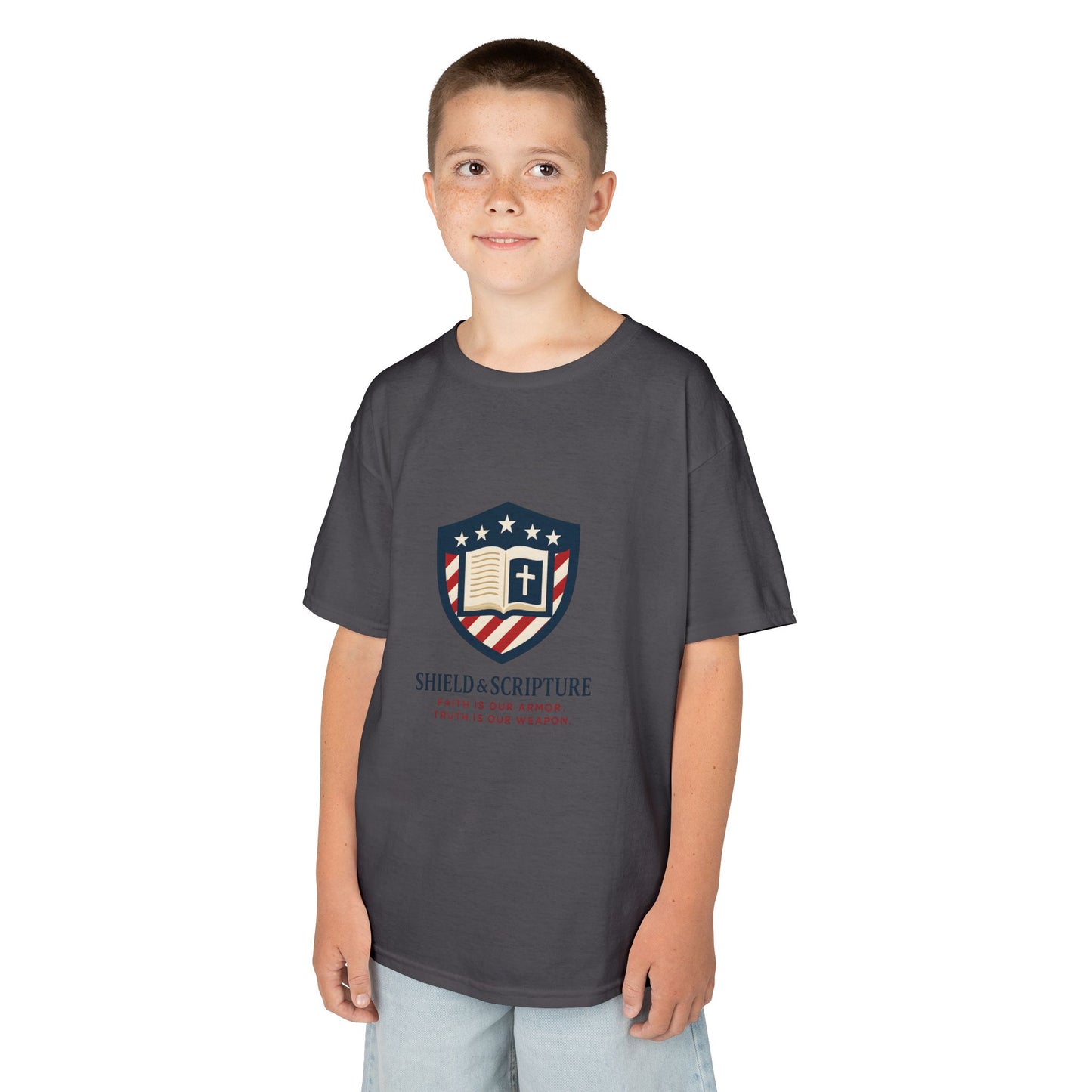 Shield & Scripture Kids Tee  Daily Wear
