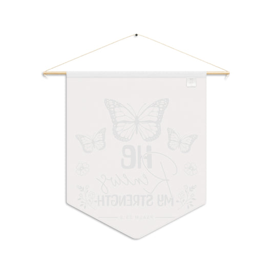 Inspirational Pennant Banner with Butterflies Home Decor