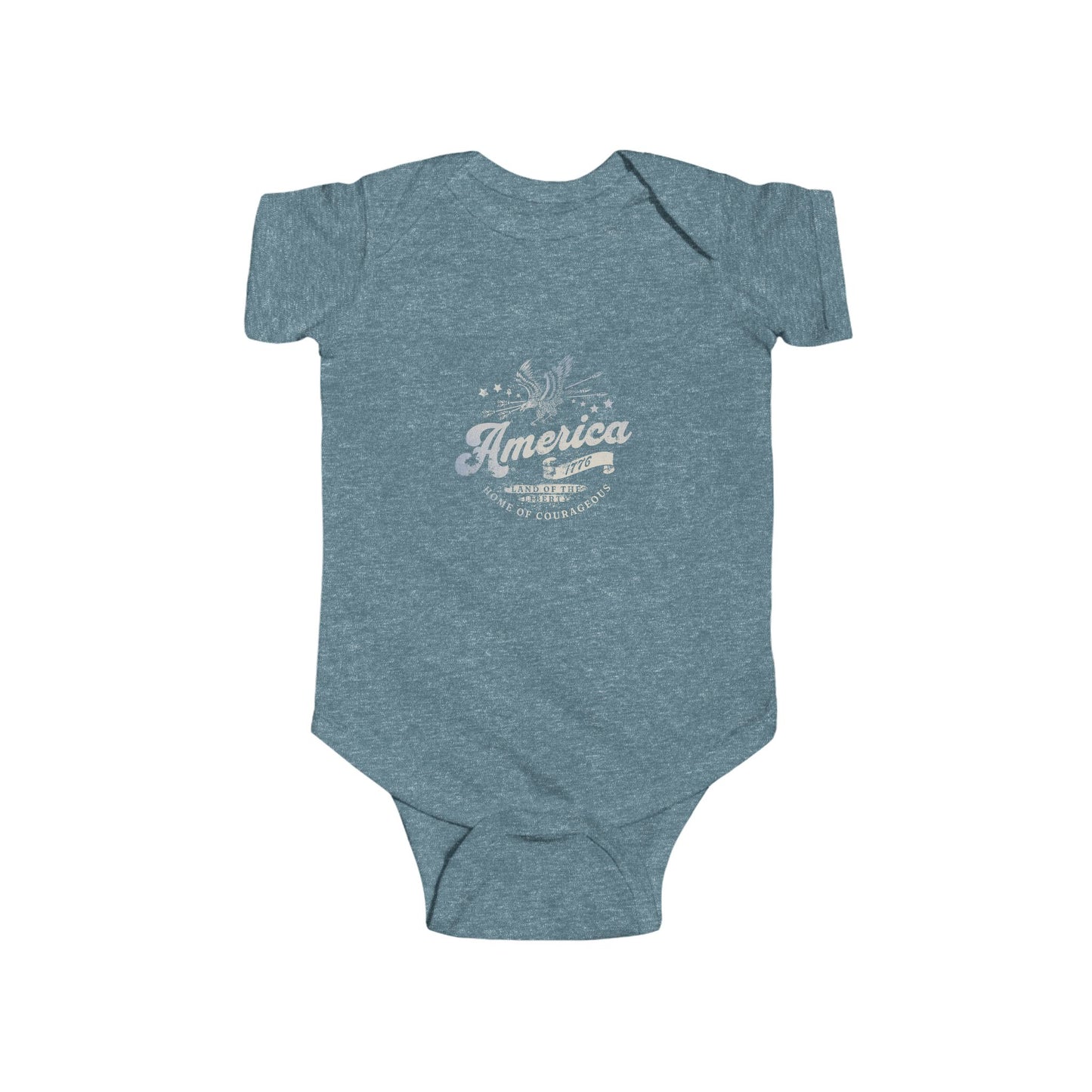 America 1776  Baby Bodysuit, Infant Summer Outfit