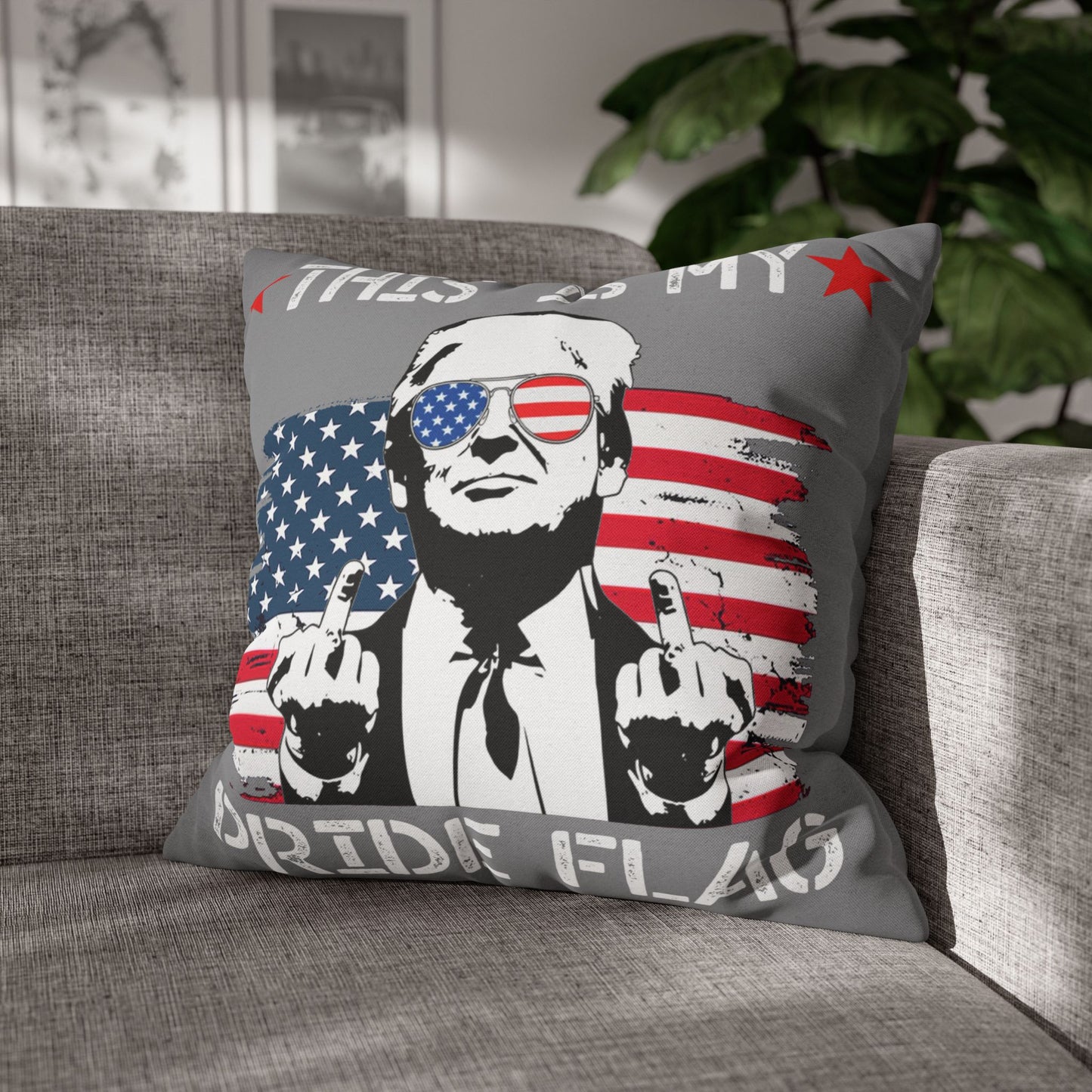 Trump Pillowcase USA Flag Design