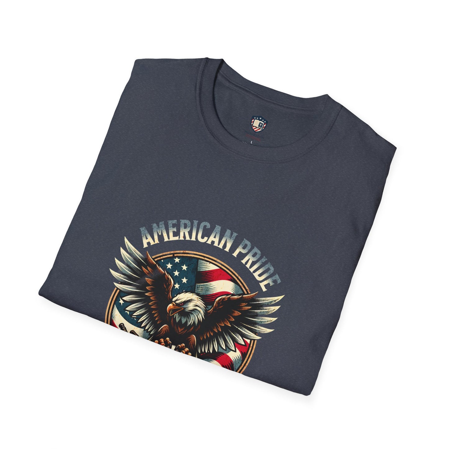 American Pride Eagle -Courage never Retreats Unisex T-Shirt