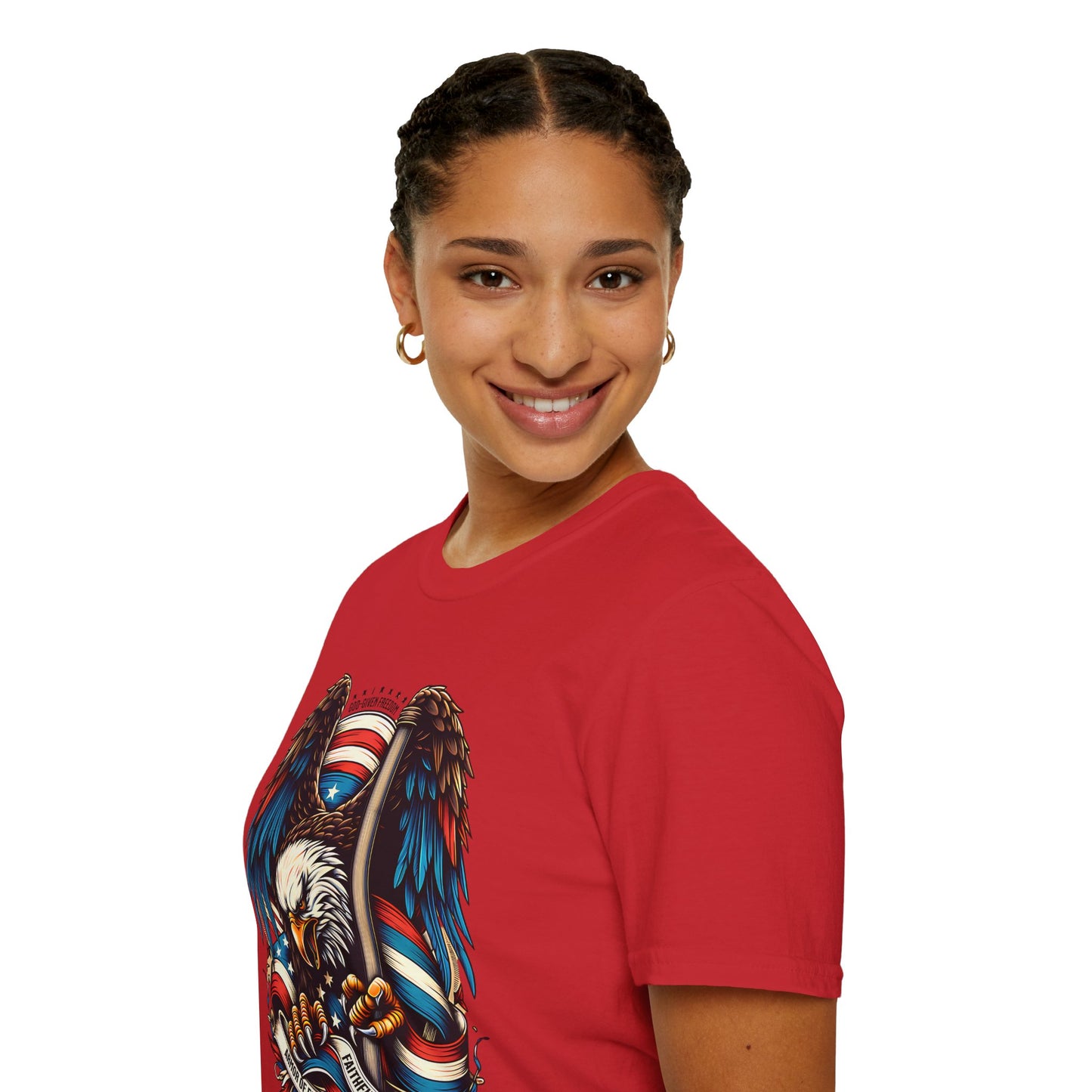 Patriotic Eagle Graphic Unisex T-Shirt
