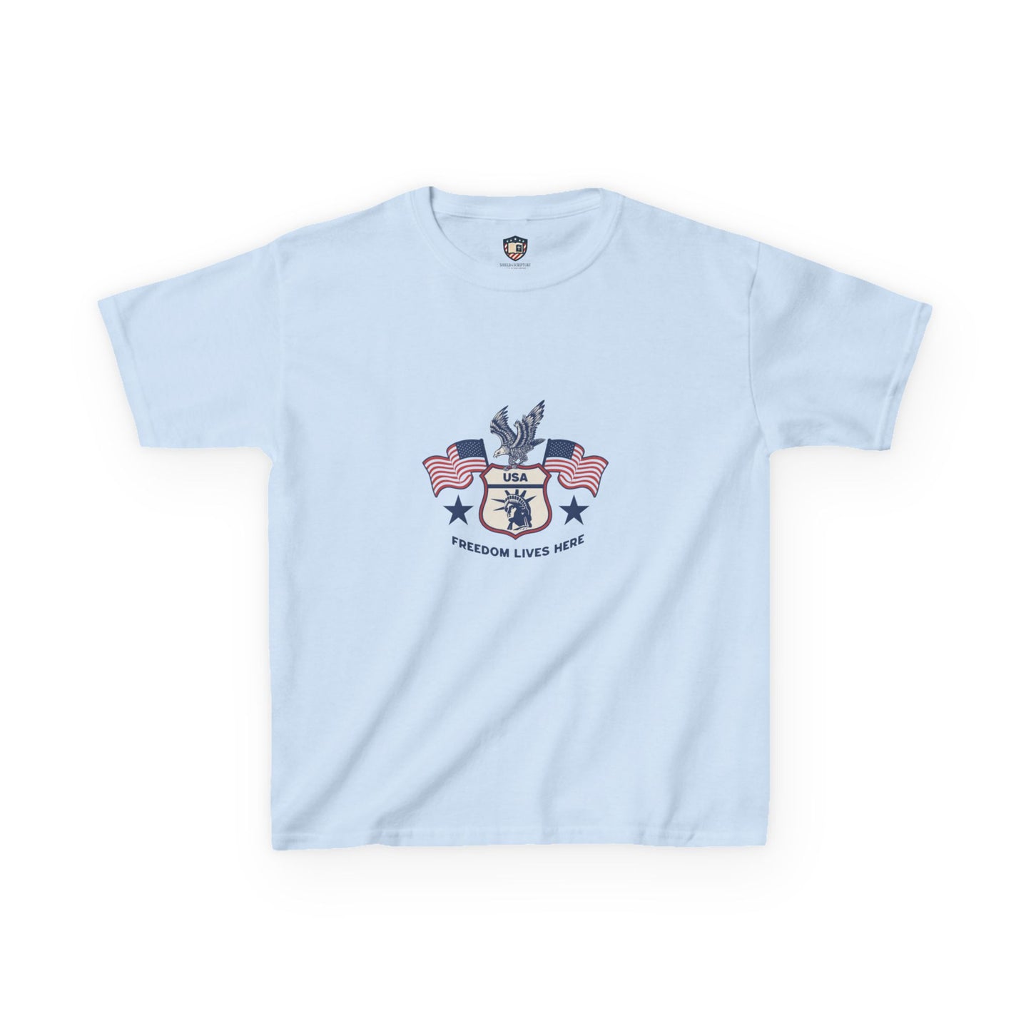 Freedom Lives Here Kids Tee for Boys and Girls