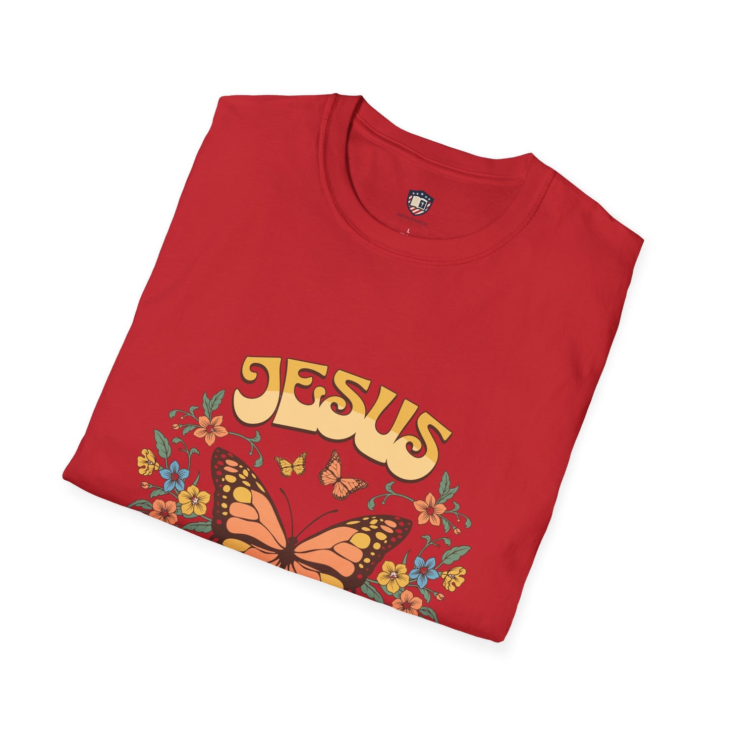 Jesus Butterfly Unisex Soft style T-Shirt