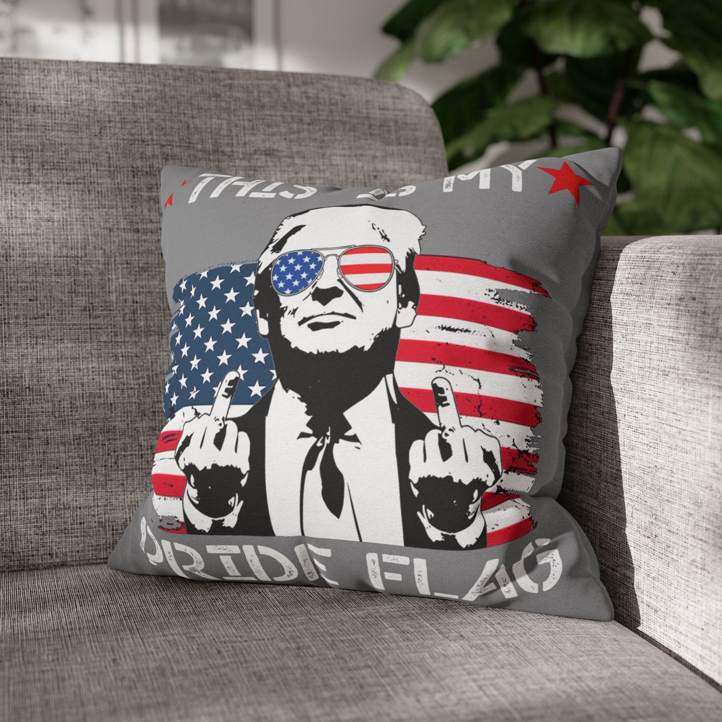 Trump Pillowcase USA Flag Design