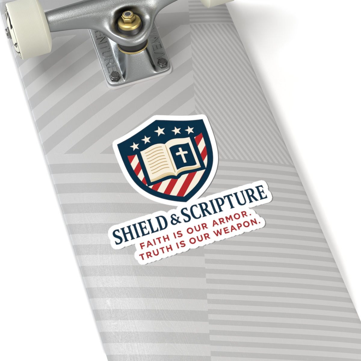 Shield & Scripture Kiss-Cut Stickers