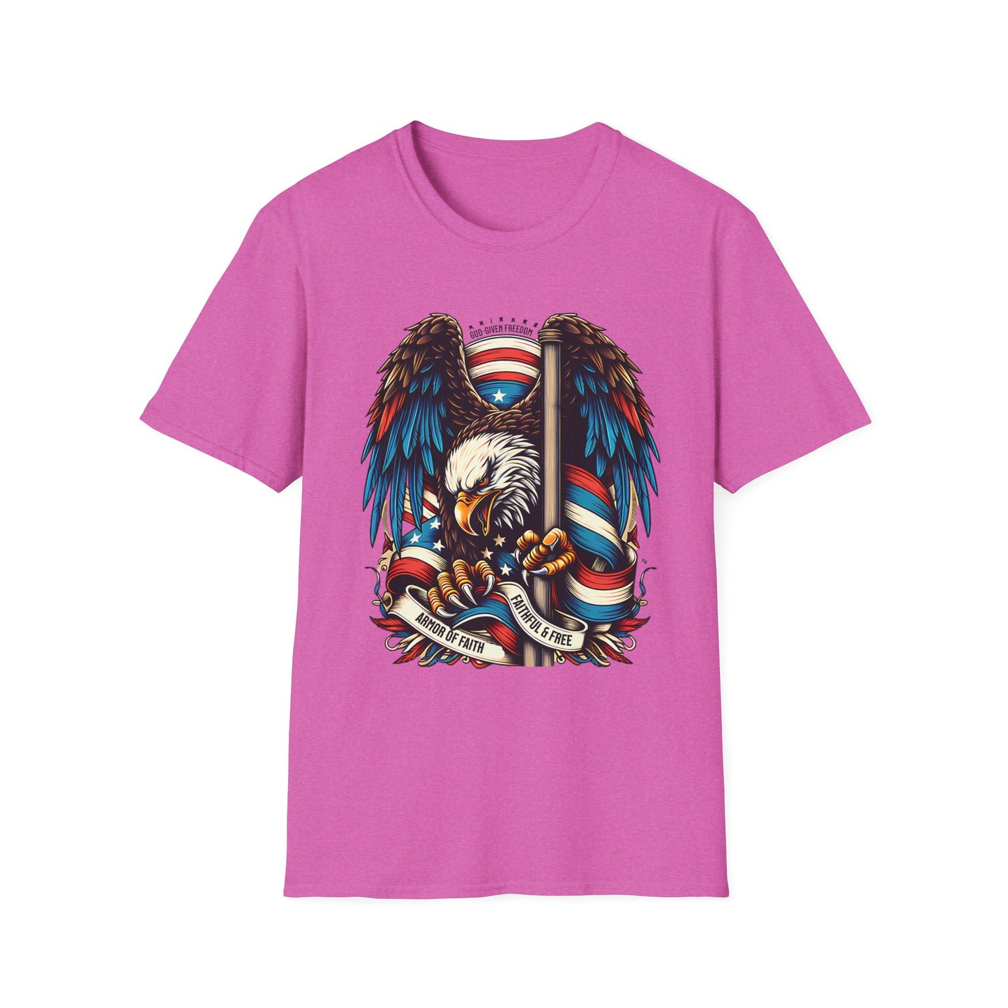 Patriotic Eagle Graphic Unisex T-Shirt
