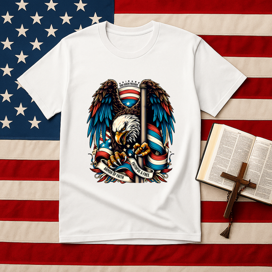 Patriotic Eagle Graphic Unisex T-Shirt