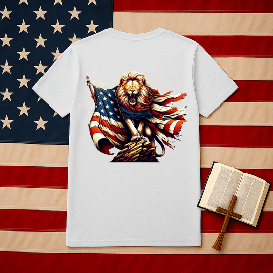 Lion of Judah USA Flag Unisex T-Shirt