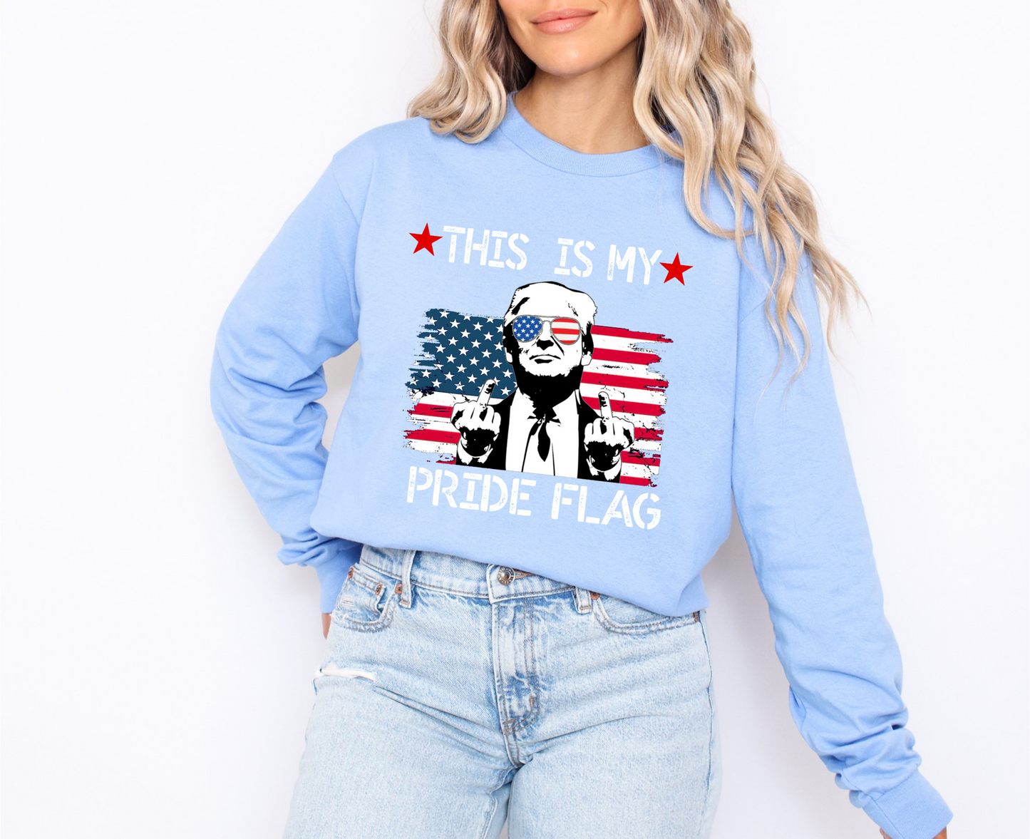 Trump This Is My Pride Flag Unisex Long Sleeve
