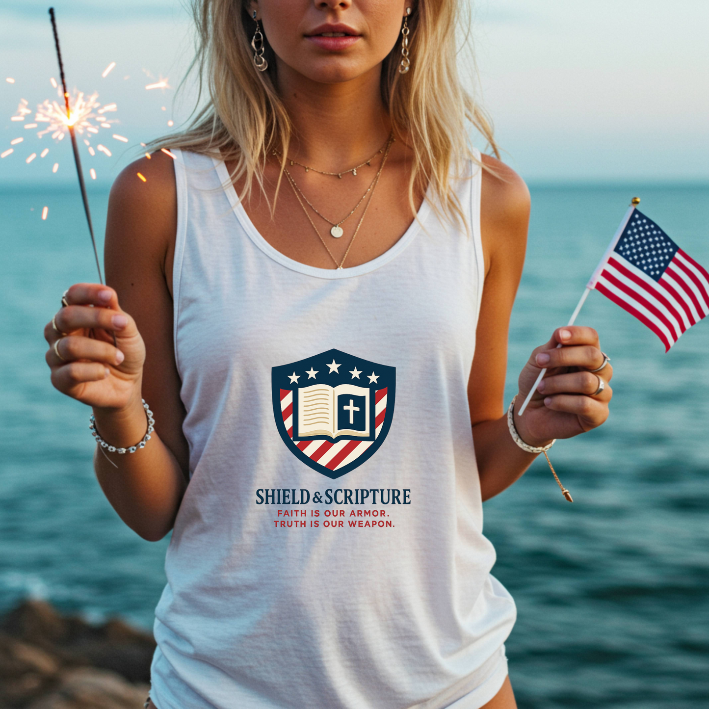 Shield & Scripture Women's Racerback Tee