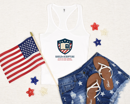 Shield & Scripture Women's Racerback Tee