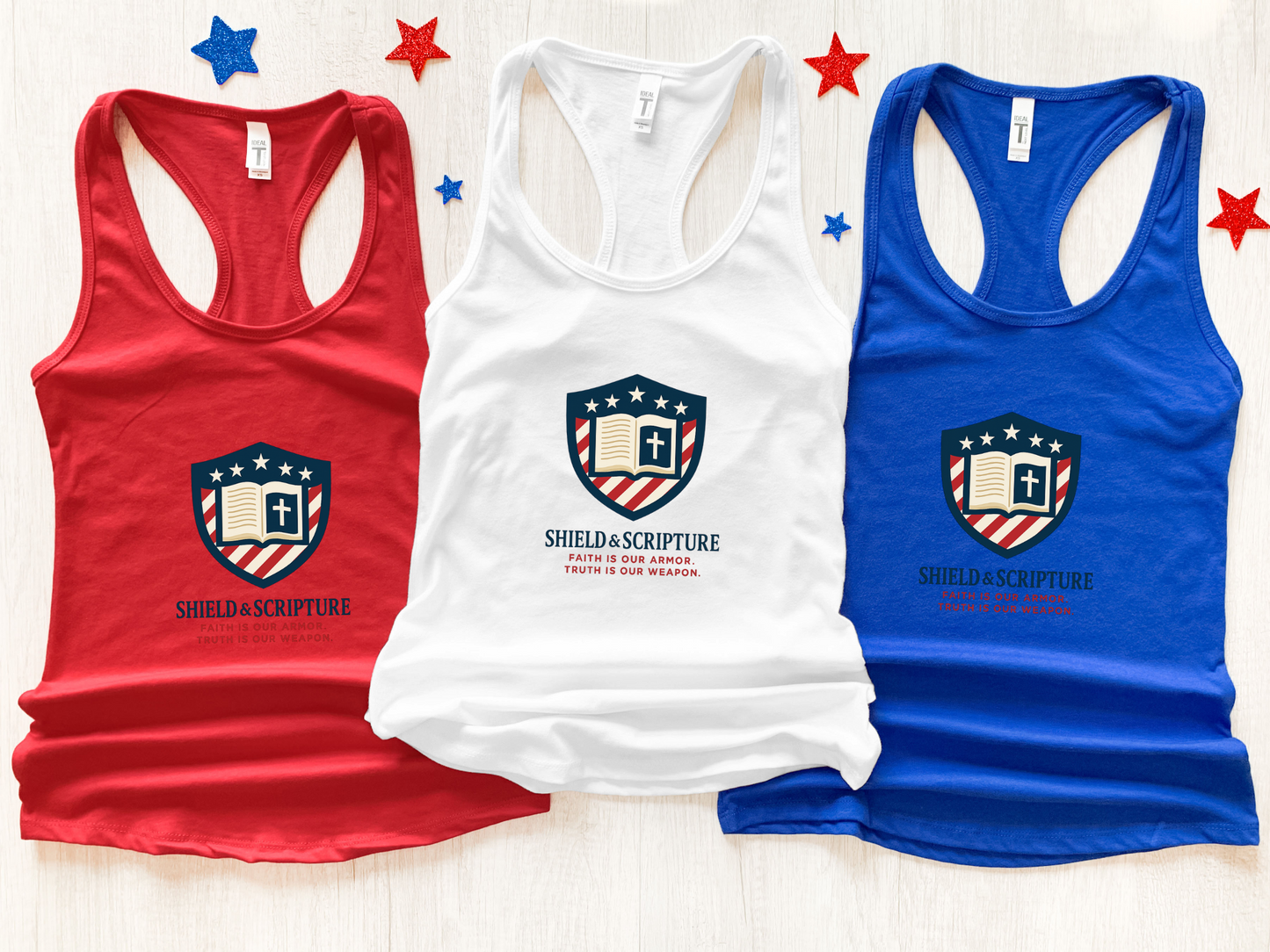 Shield & Scripture Women's Racerback Tee